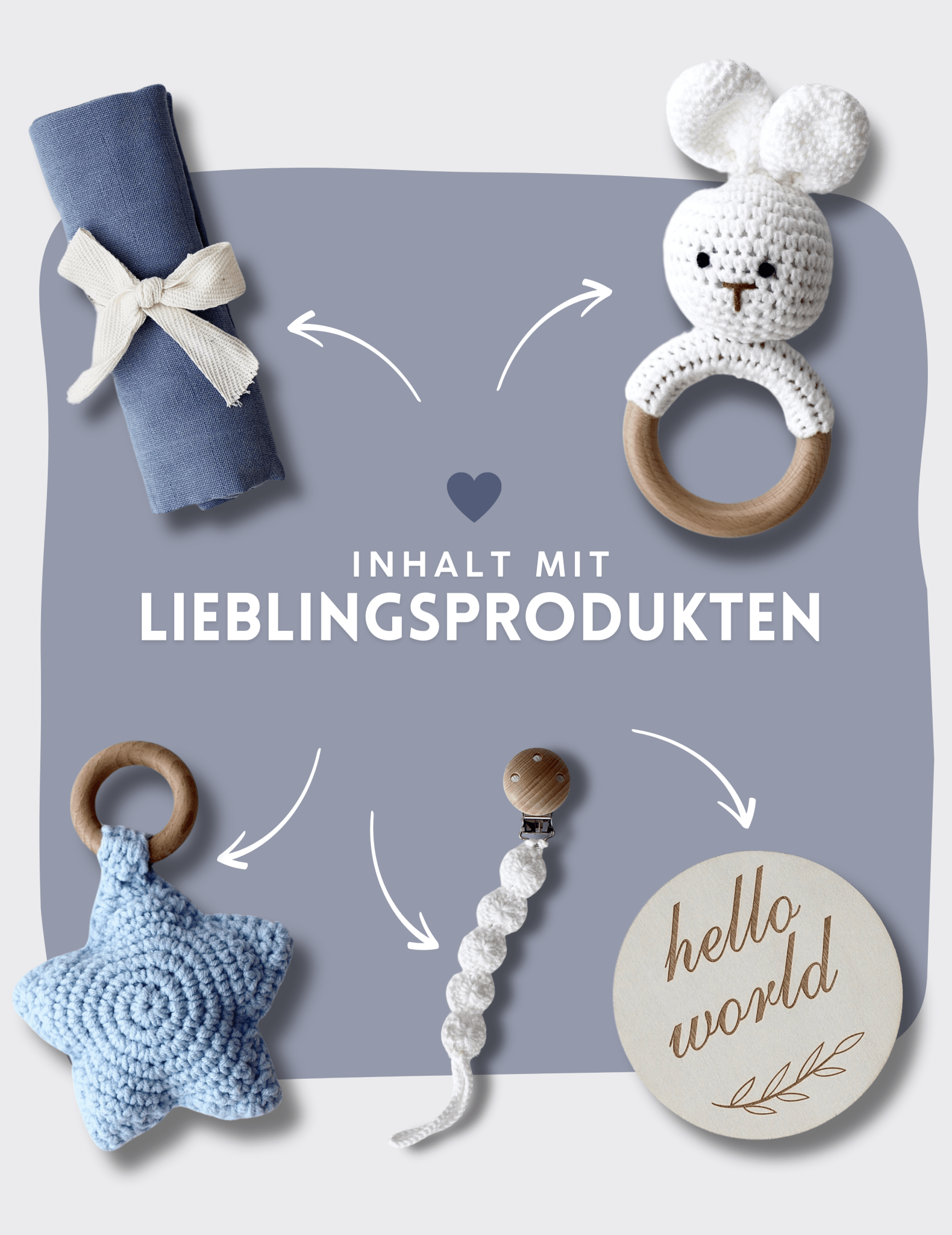 Baby Geschenkbox Junge "Fidschi" mit Hase - OYKAMI in a box