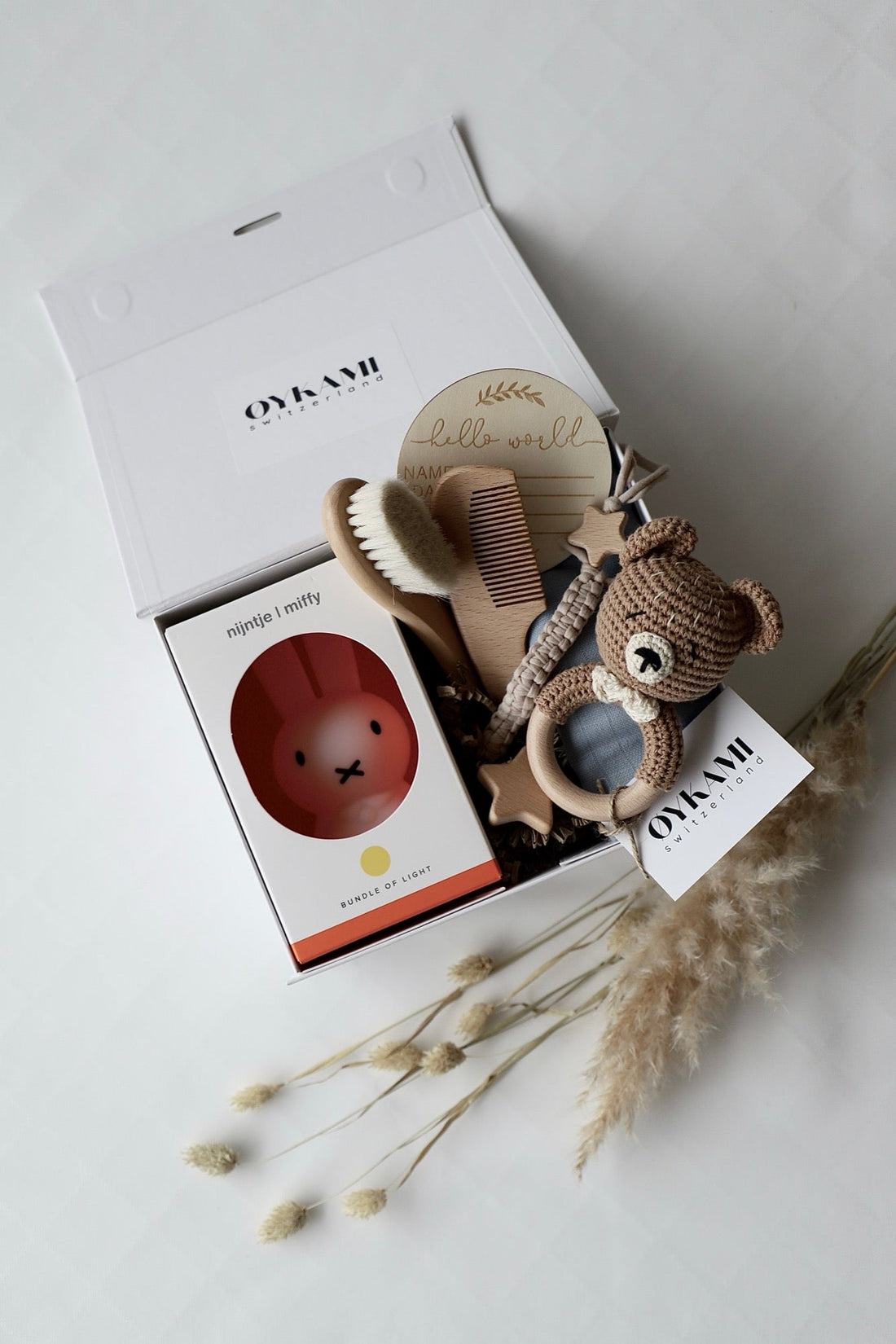 Baby Geschenkbox Junge "Stockholm" mit Miffy Nachtlicht - OYKAMI in a box