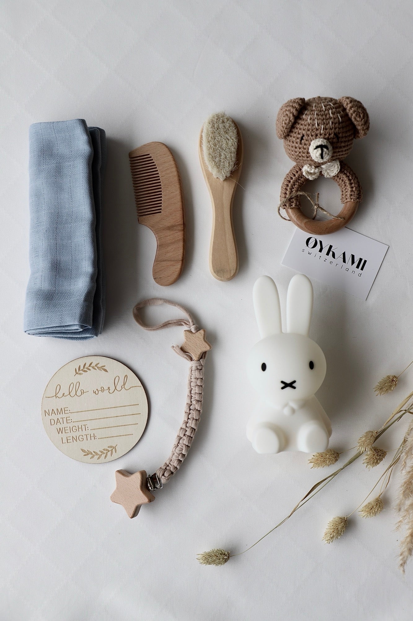 Baby Geschenkbox Junge "Stockholm" mit Miffy Nachtlicht - OYKAMI in a box