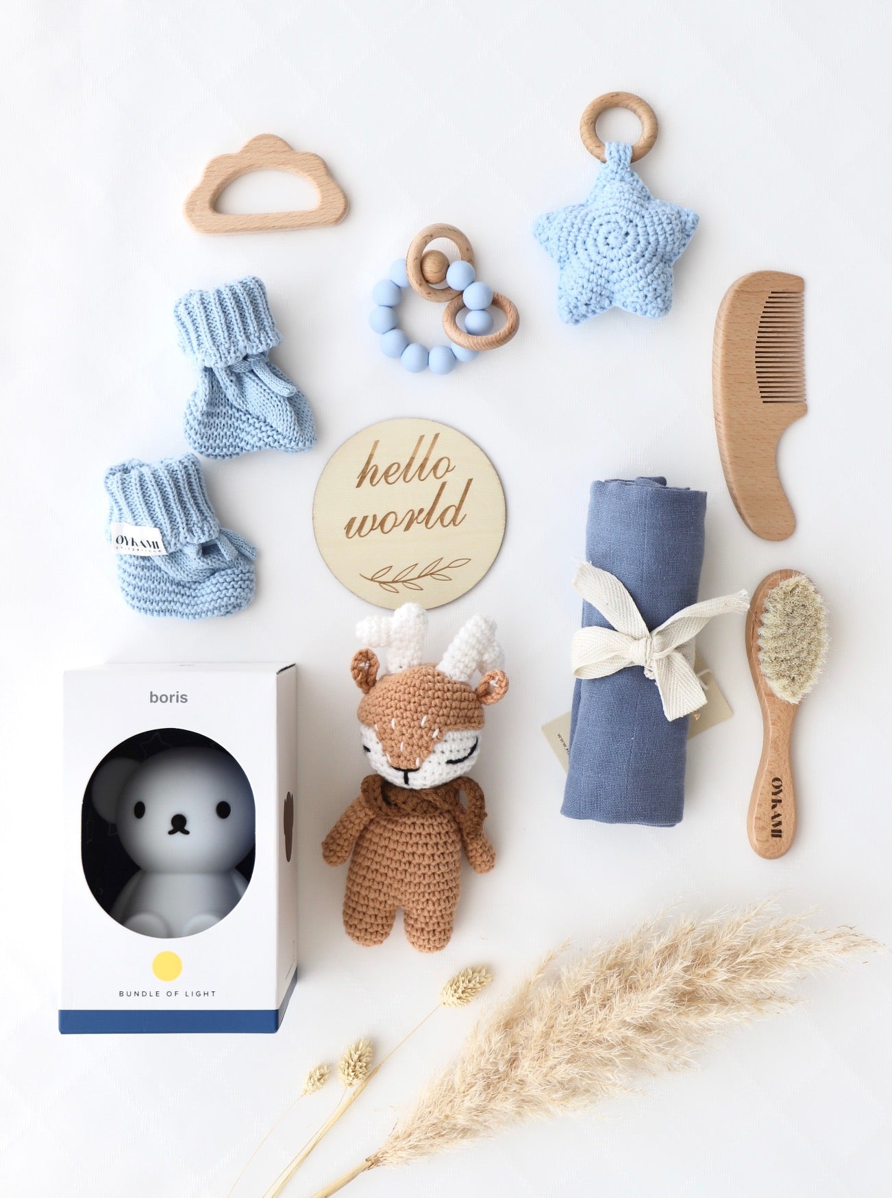 Baby Geschenkbox Junge "Toronto" mit Boris und Elch - OYKAMI in a box