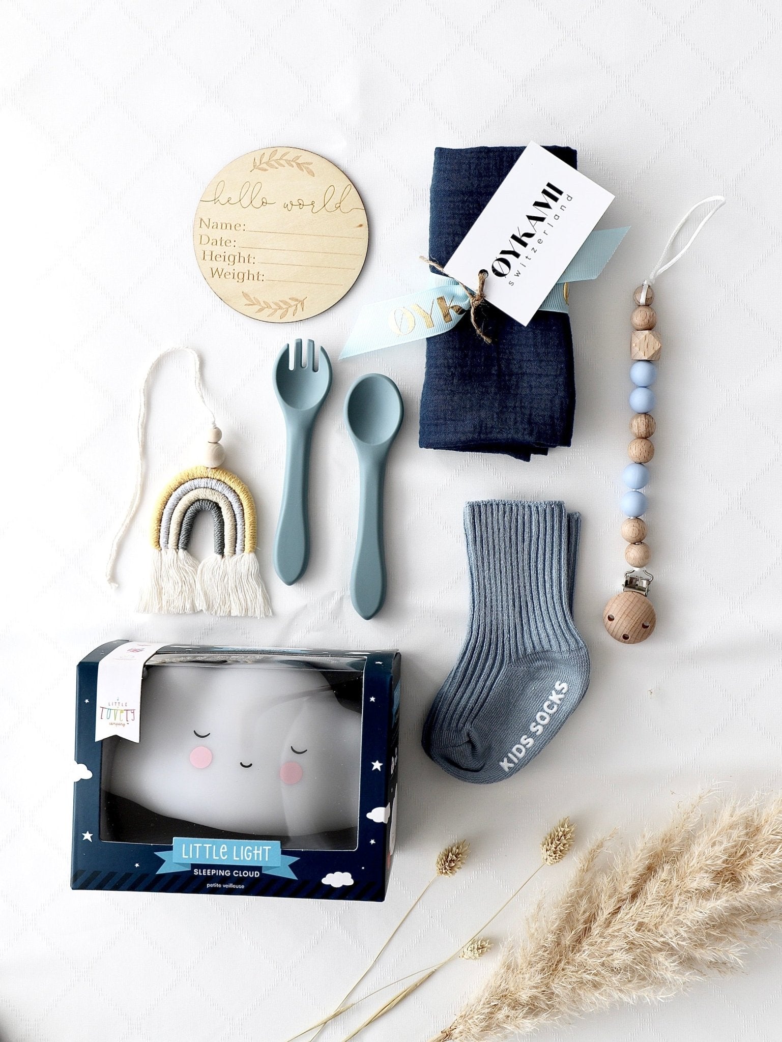 Baby Geschenkbox Junge "Wien" mit Nachtlicht - OYKAMI in a box