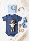 Baby Geschenkbox „Little Bear Deluxe“ Blau - OYKAMI in a box
