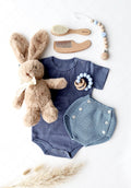 Baby Geschenkbox „Little Bloom“ Blau Lotti - OYKAMI in a box