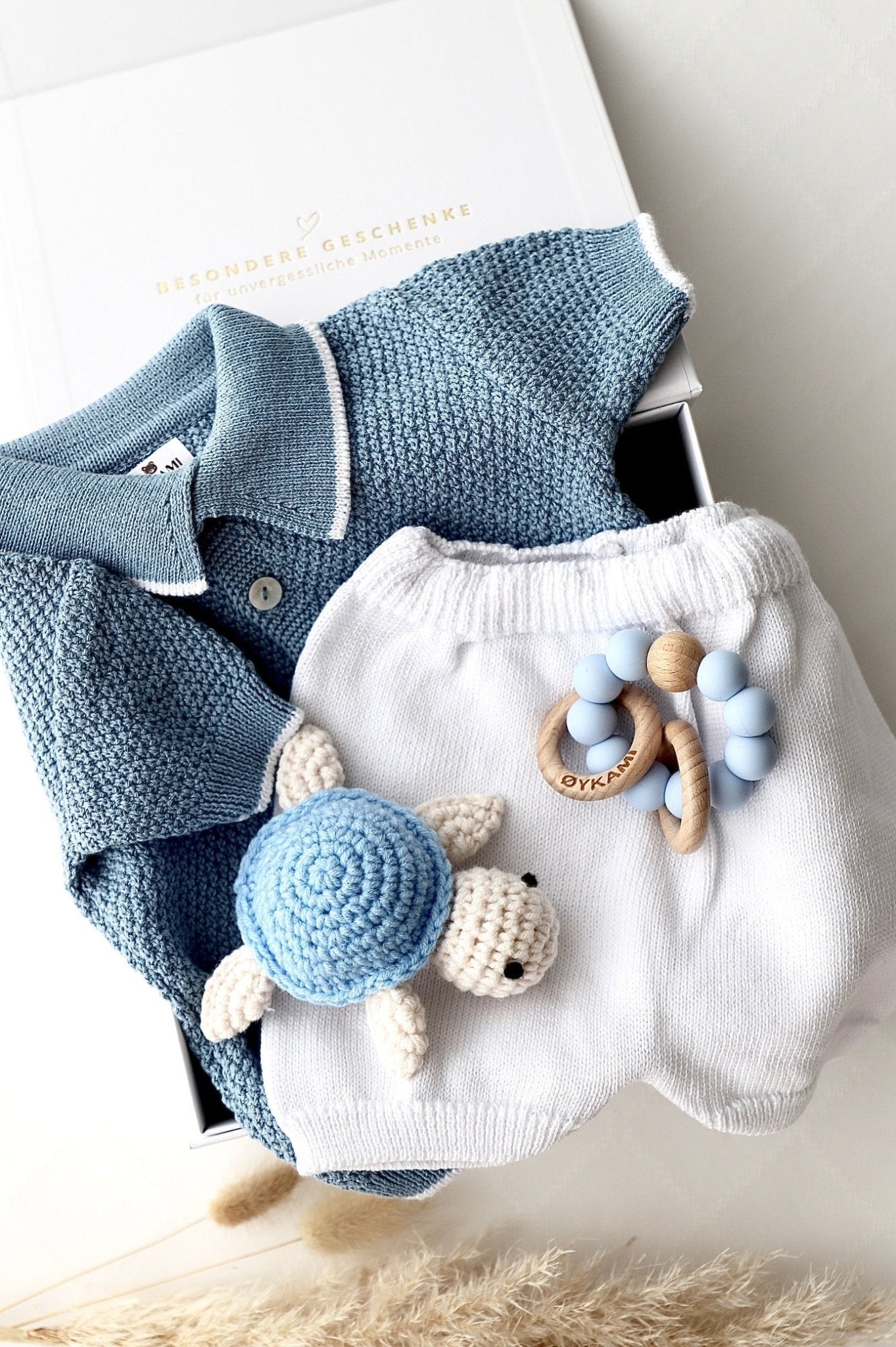 Baby Geschenkbox „Little Classic“ Blau - OYKAMI in a box