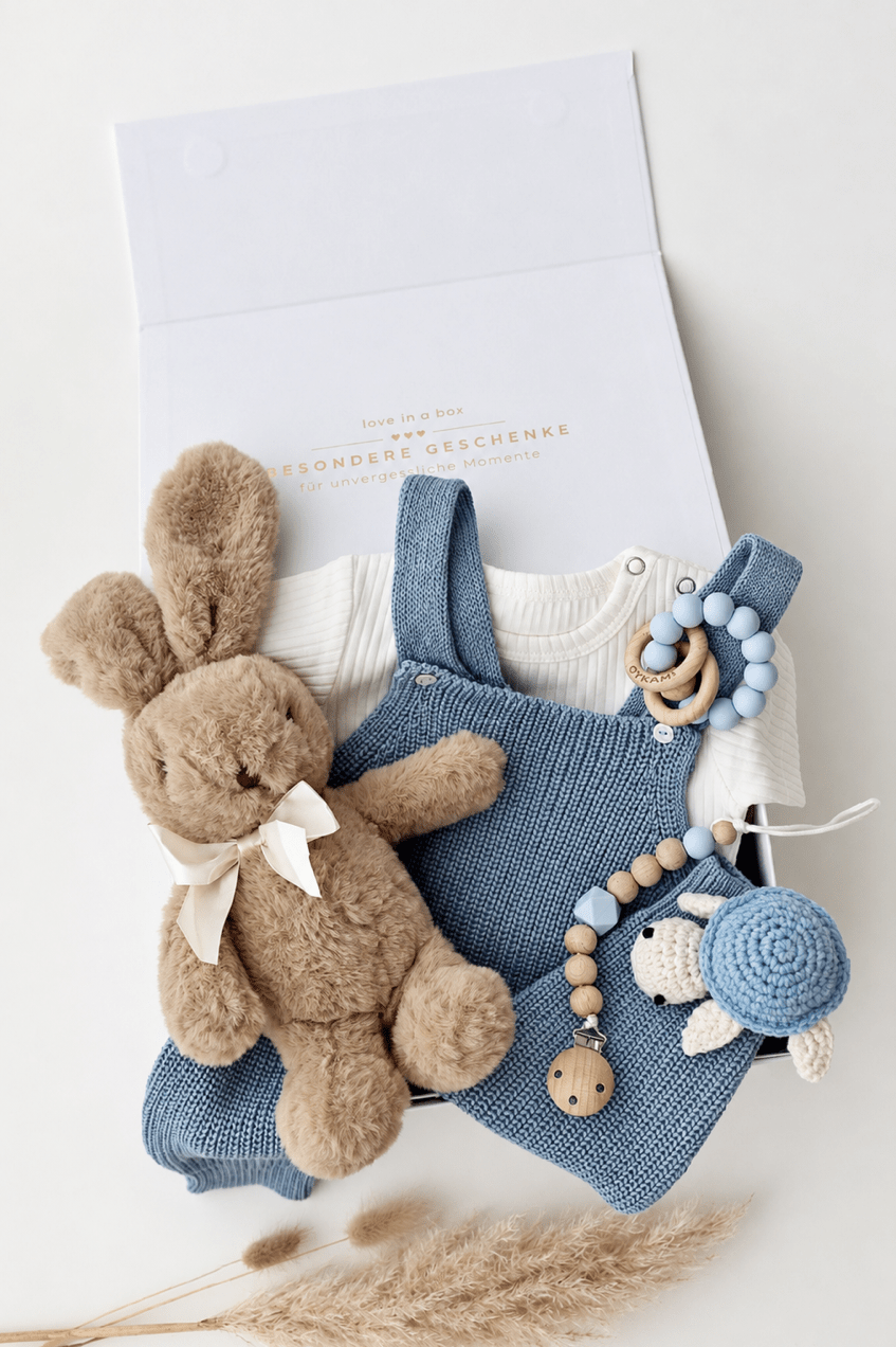 Baby Geschenkbox „Little Journey“ Lotti Blau - OYKAMI in a box