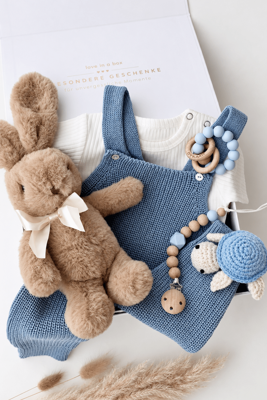 Baby Geschenkbox „Little Journey“ Lotti Blau - OYKAMI in a box