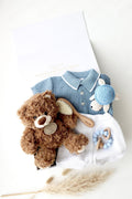 Baby Geschenkbox „Little Turtle“ Blau - OYKAMI in a box