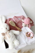 Baby Geschenkbox „Little Turtle“ Rosa Bunny - OYKAMI in a box