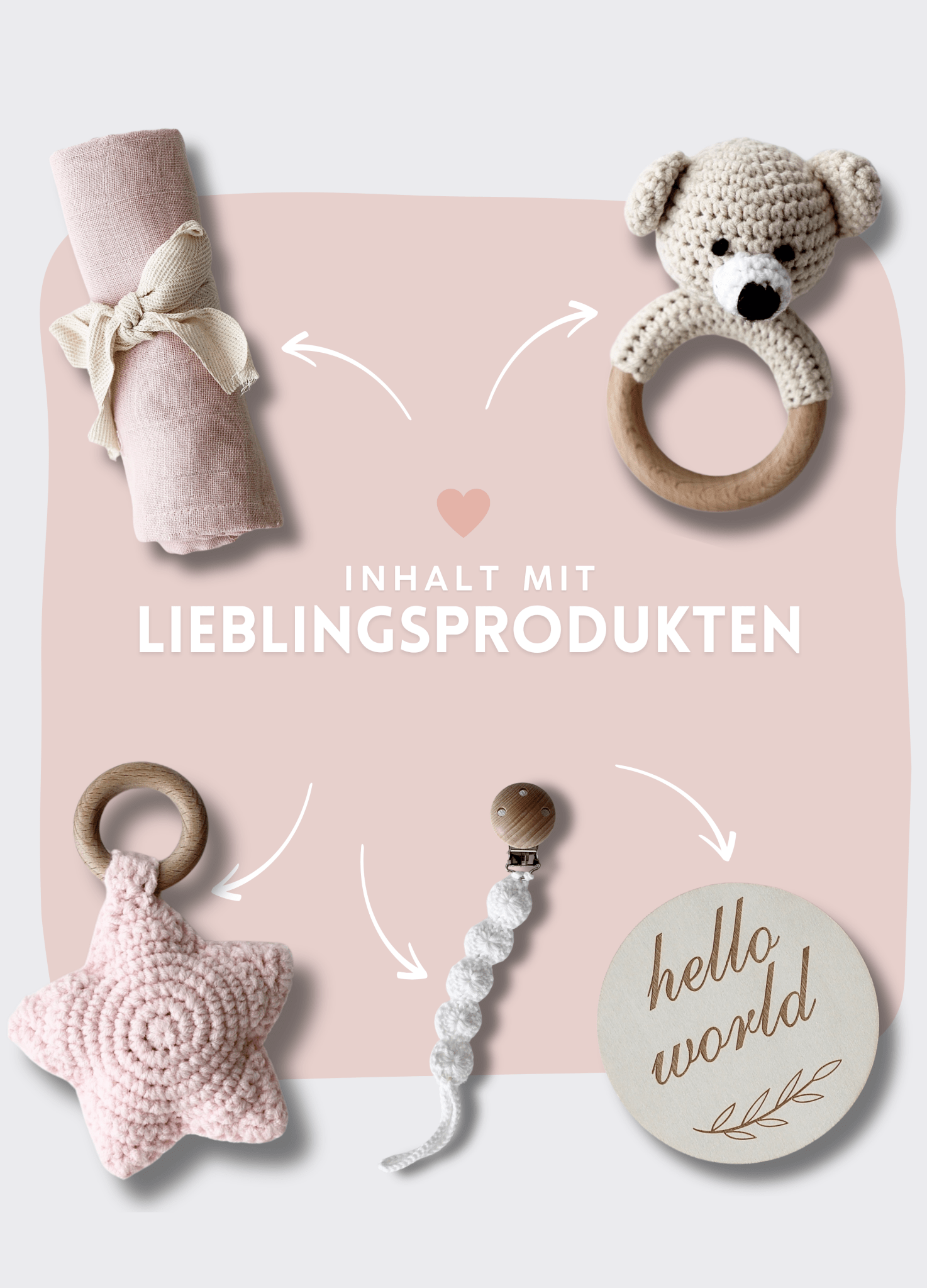 Baby Geschenkbox Mädchen "Estland" heller Bär - OYKAMI in a box