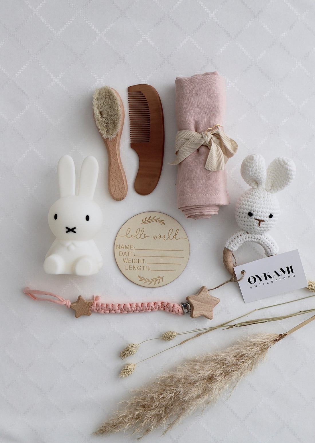 Baby Geschenkbox Mädchen "Kopenhagen 2" mit Miffy Nachtlicht - OYKAMI in a box