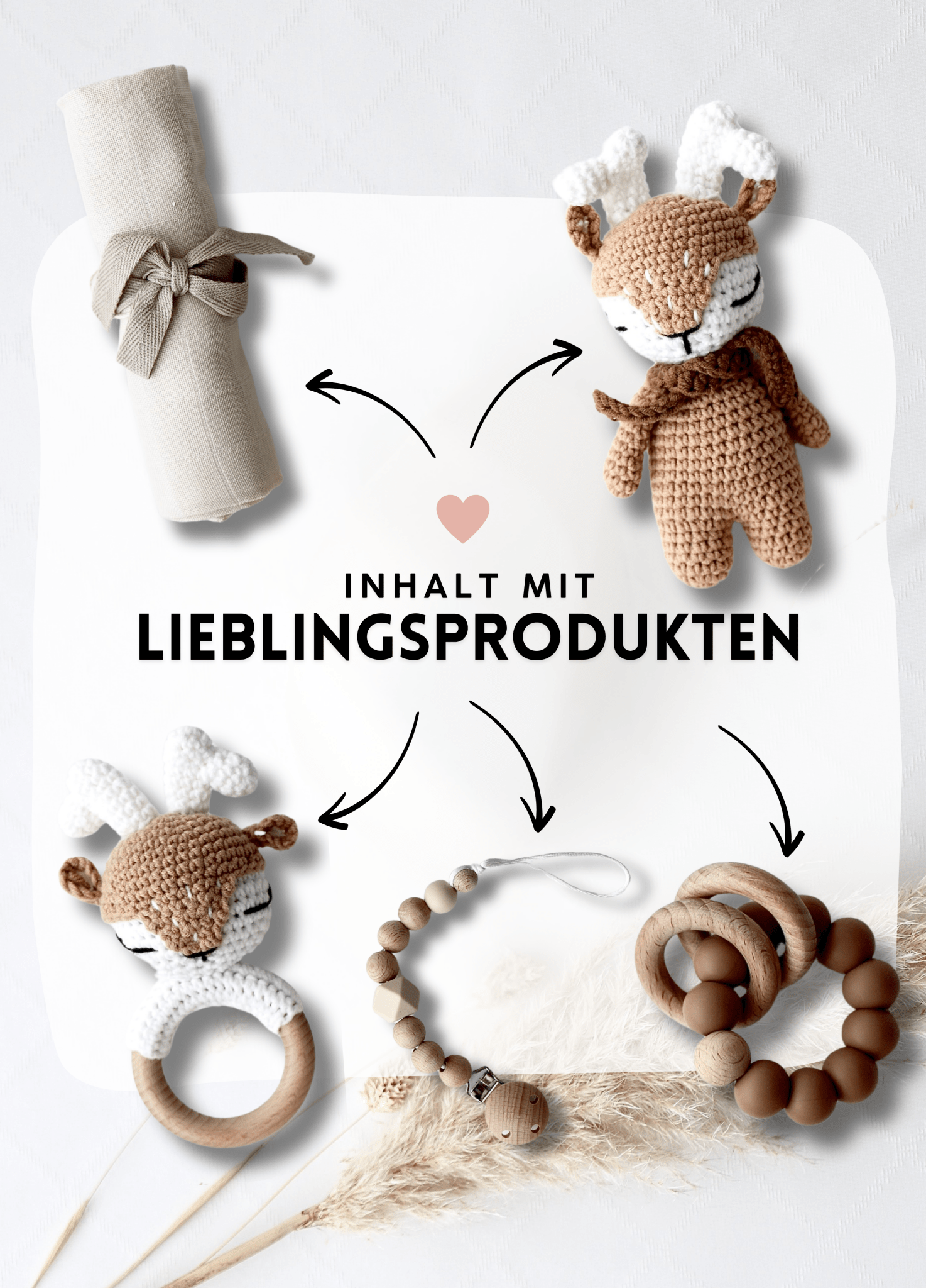 Baby Geschenkbox neutrale Farben "Chile" mit Elch - OYKAMI in a box