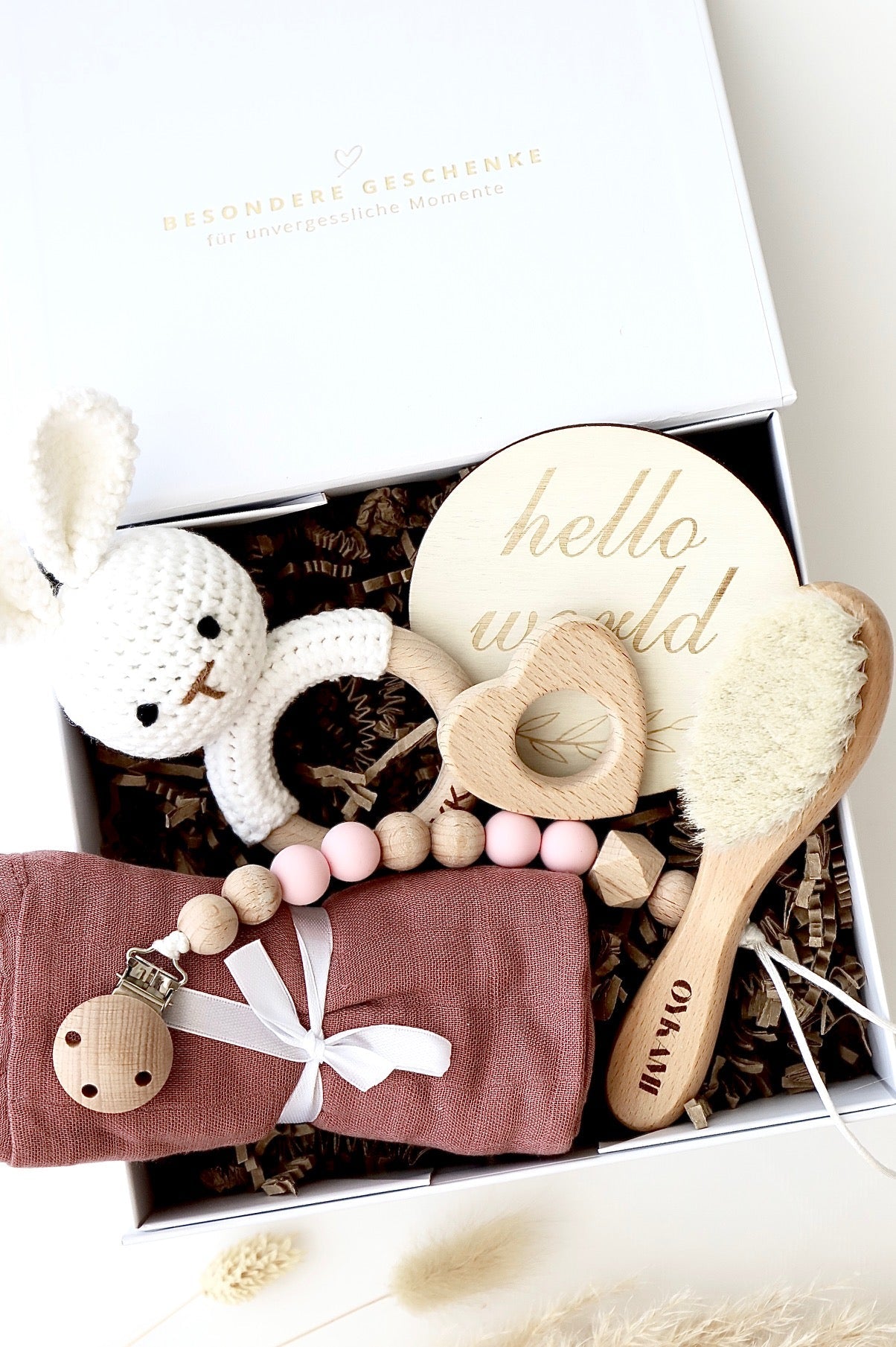 Baby Geschenkbox Rosa "Honolulu" - OYKAMI in a box