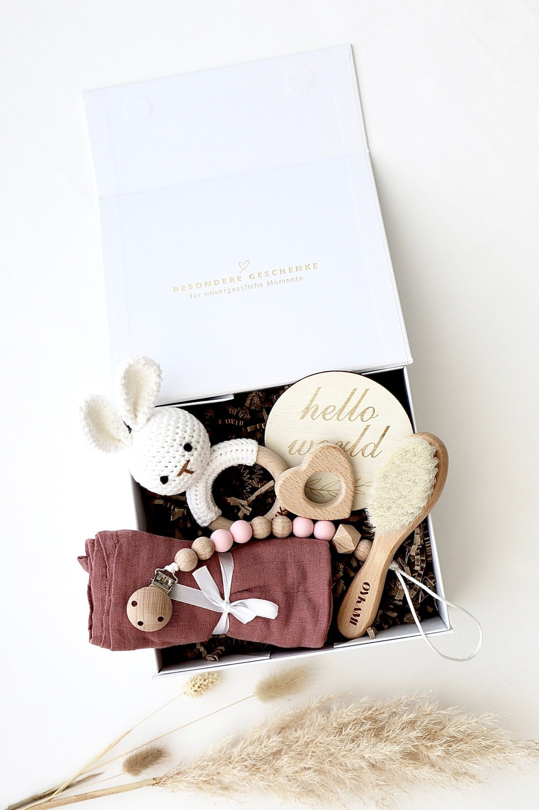 Baby Geschenkbox Rosa "Honolulu" - OYKAMI in a box