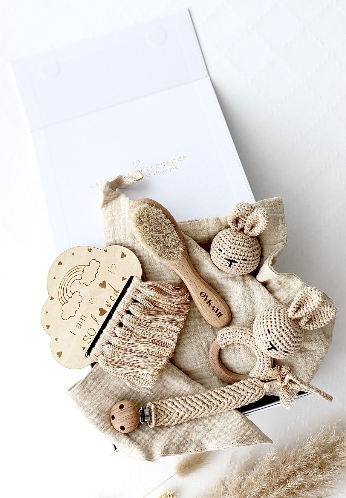 Baby Geschenkbox "Salzburg" Bunny beige - OYKAMI in a box