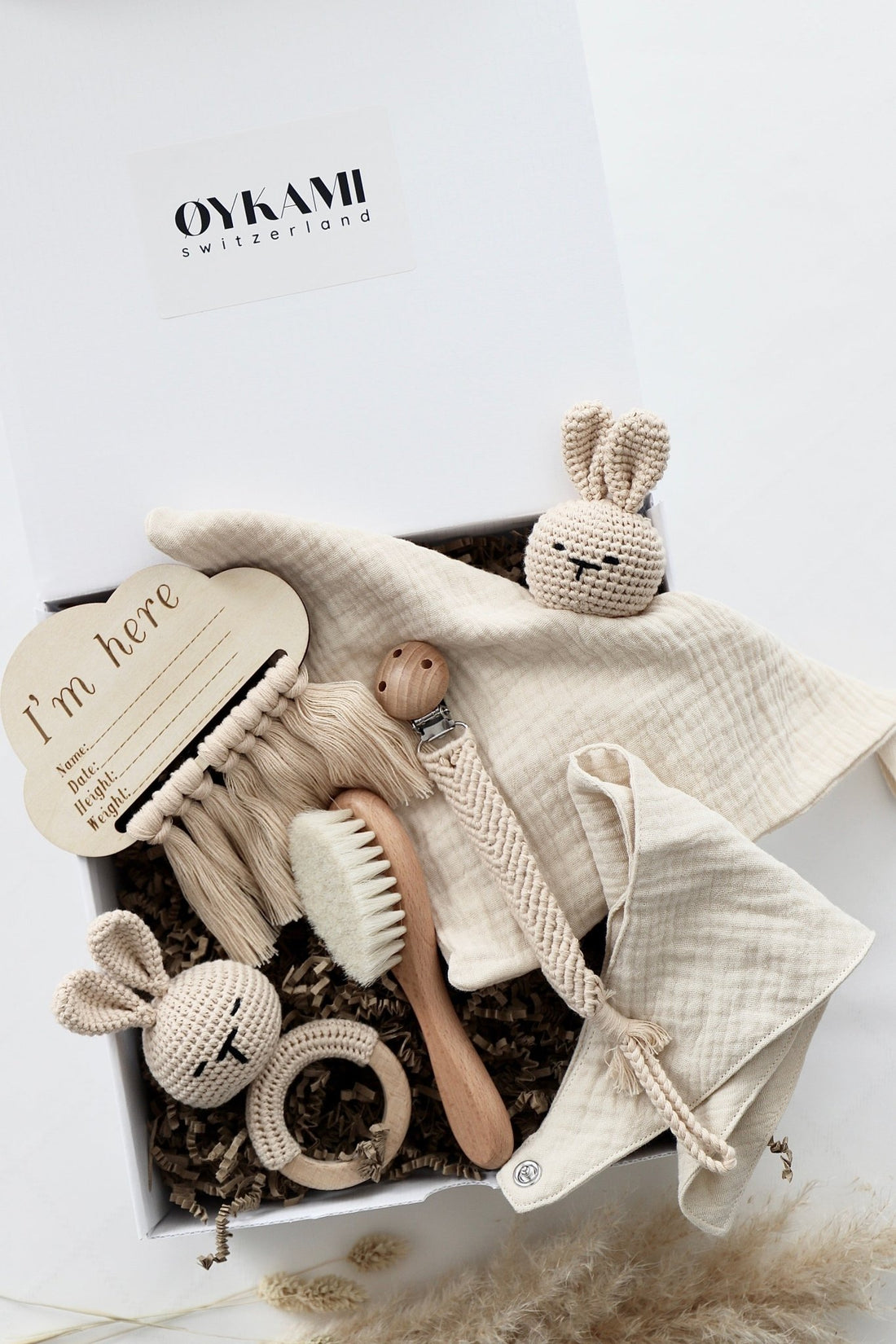 Baby Geschenkbox "Salzburg" Bunny beige - OYKAMI in a box