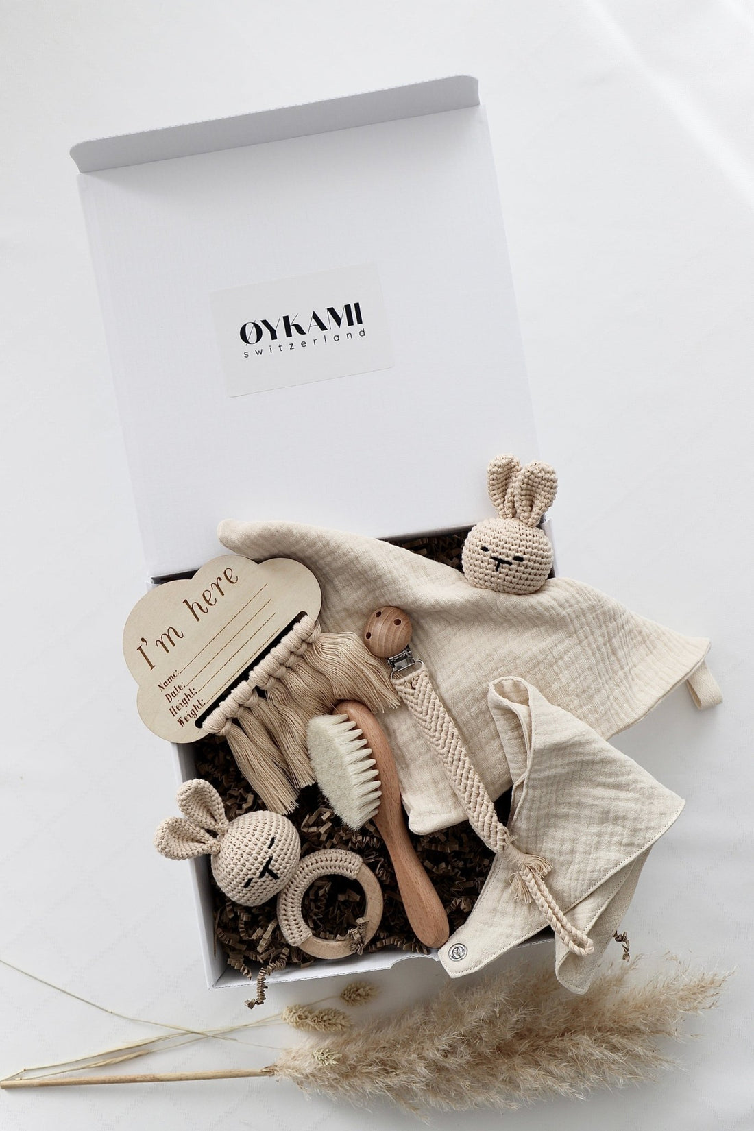 Baby Geschenkbox "Salzburg" Bunny beige - OYKAMI in a box