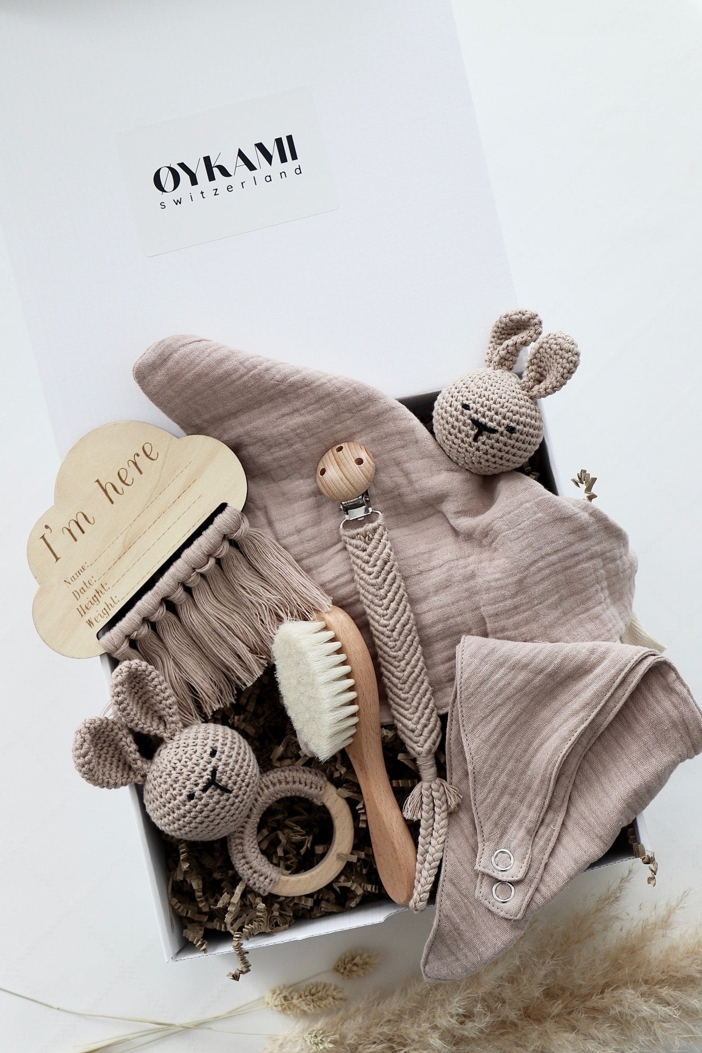 Baby Geschenkbox "Salzburg" Bunny rosa - OYKAMI in a box