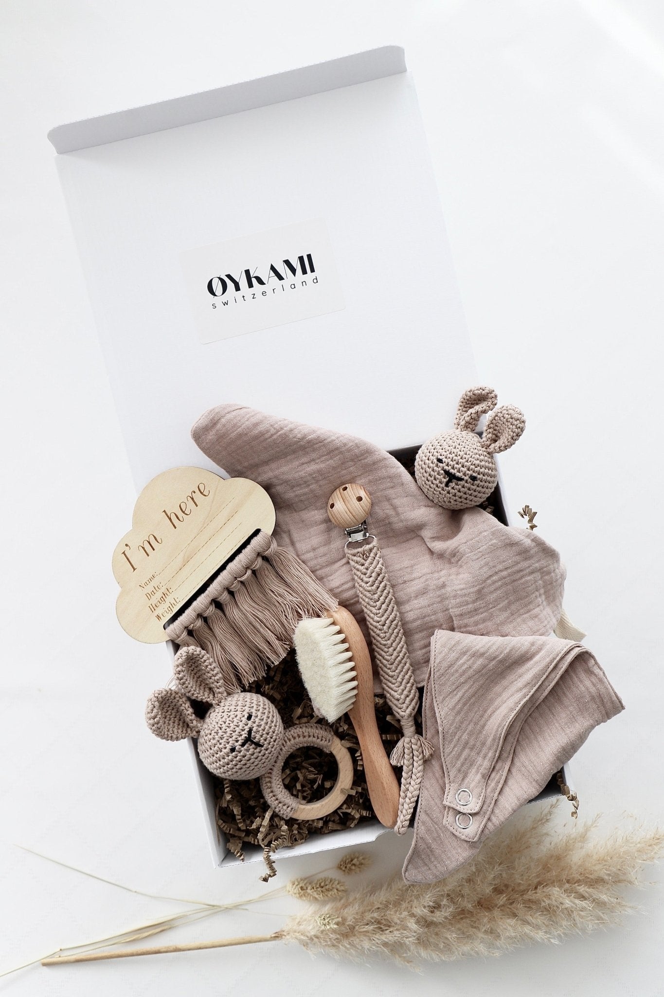 Baby Geschenkbox "Salzburg" Bunny rosa - OYKAMI in a box