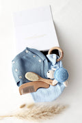 Baby Geschenkbox „Soft Beginnings“ blau - OYKAMI in a box