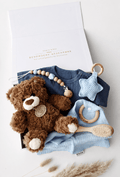 Baby Geschenkbox Teddy Lou – Little Star Blau - OYKAMI in a box