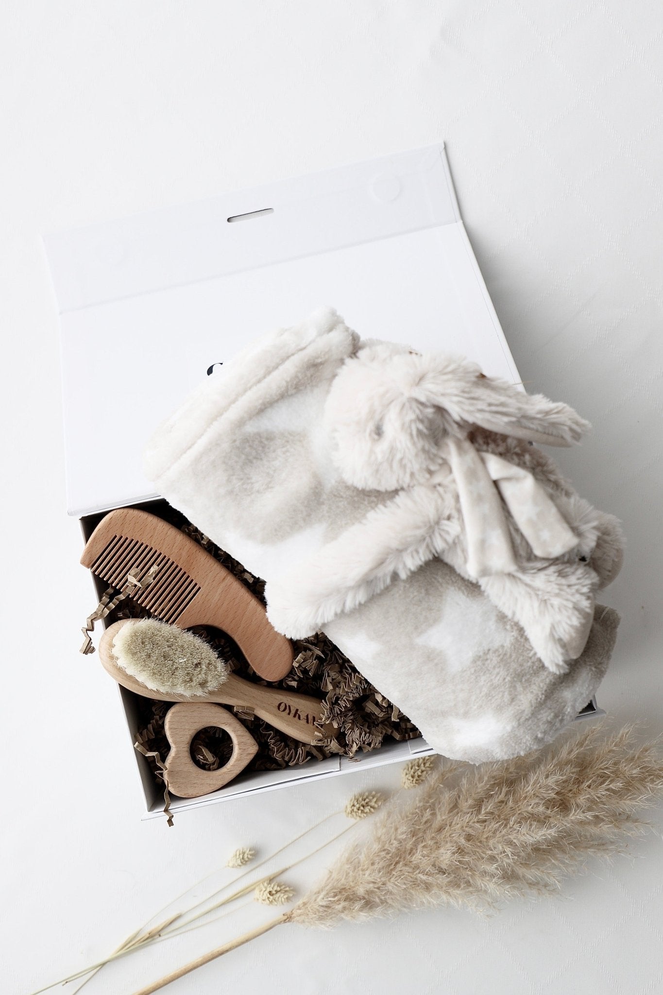 Baby Geschenkbox "Venezia" mit Plüschkaninchen klein - OYKAMI in a box