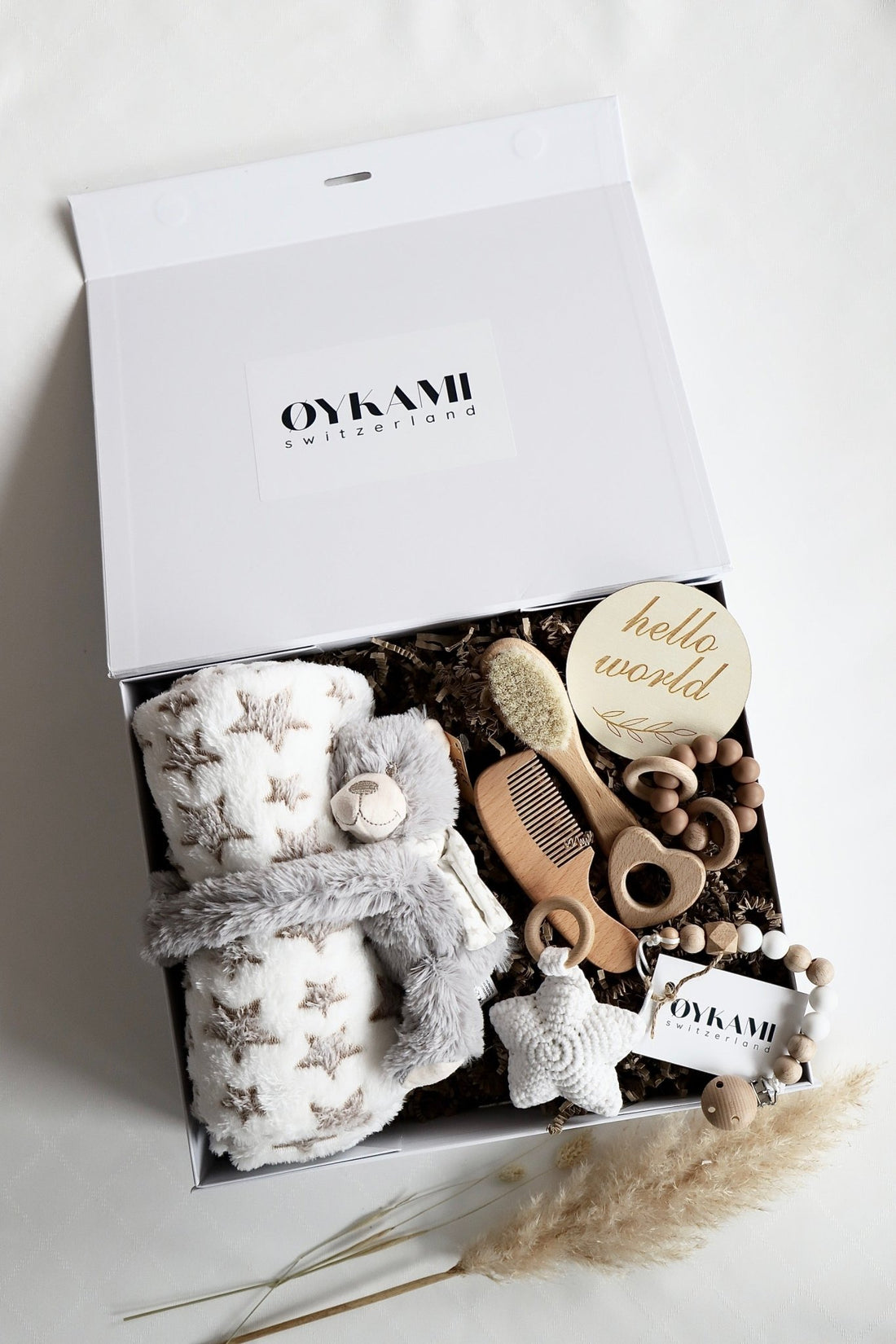 Baby Geschenkbox "Venezia" mit Teddybär - OYKAMI in a box
