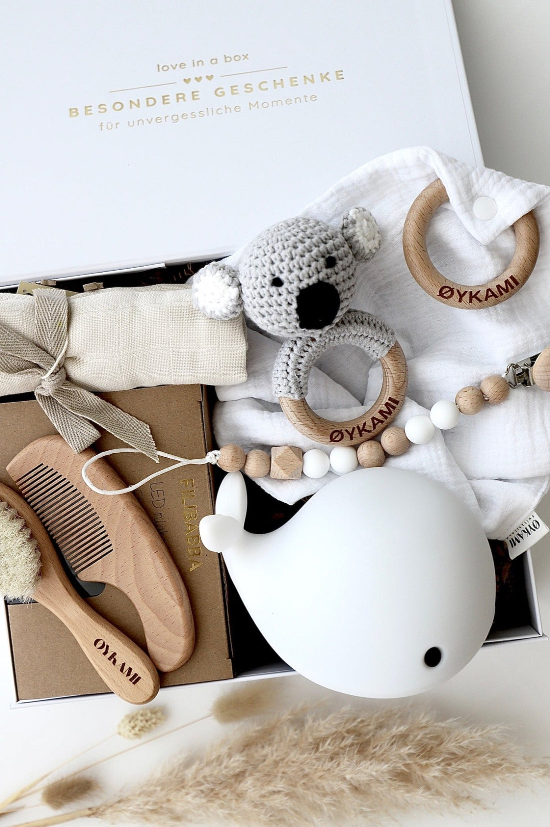 Baby Geschenkbox Weiss "Athen" mit Koala - OYKAMI in a box