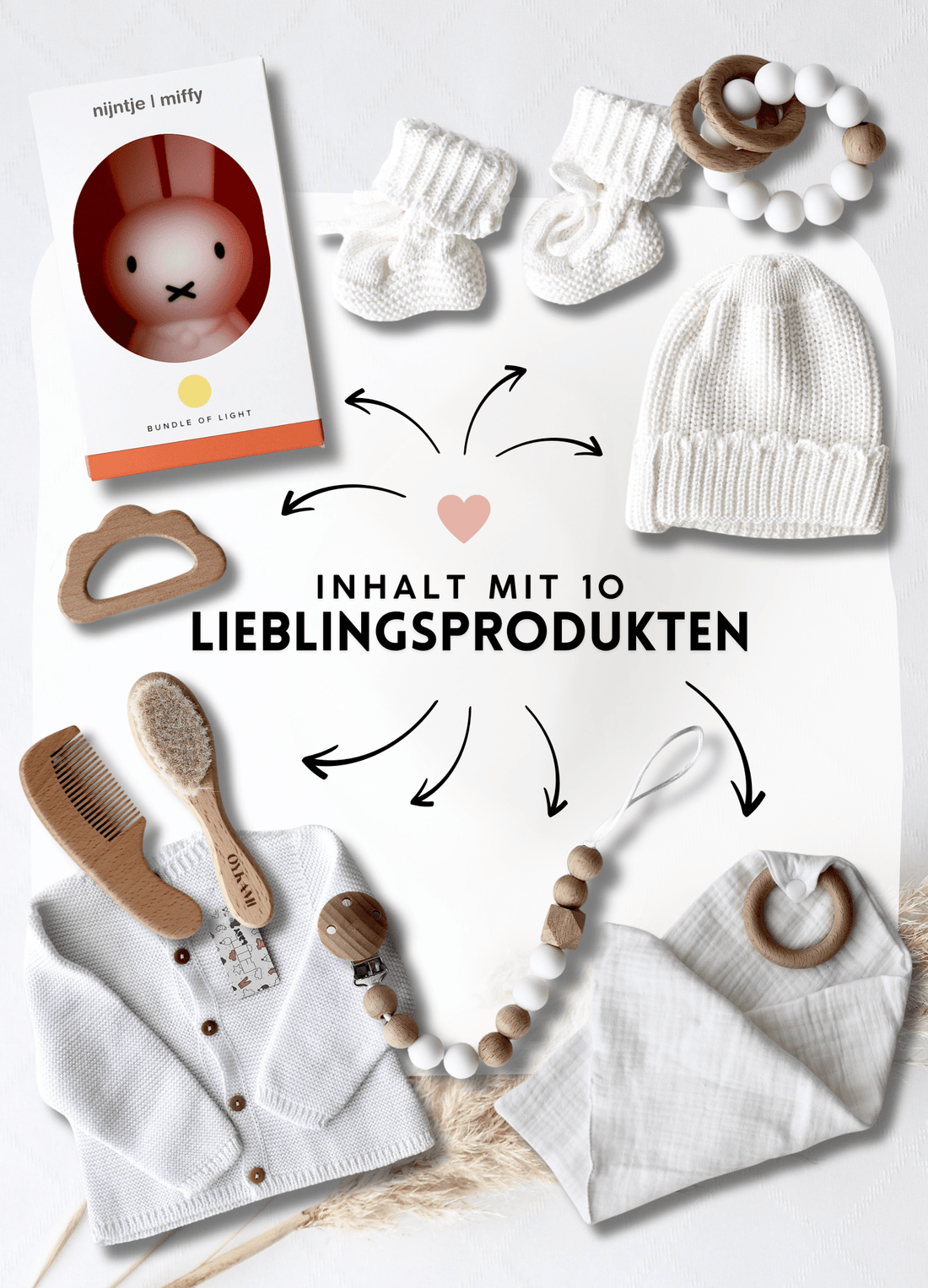 Baby Geschenkbox Weiss "Como" Nachtlicht Miffy - OYKAMI in a box