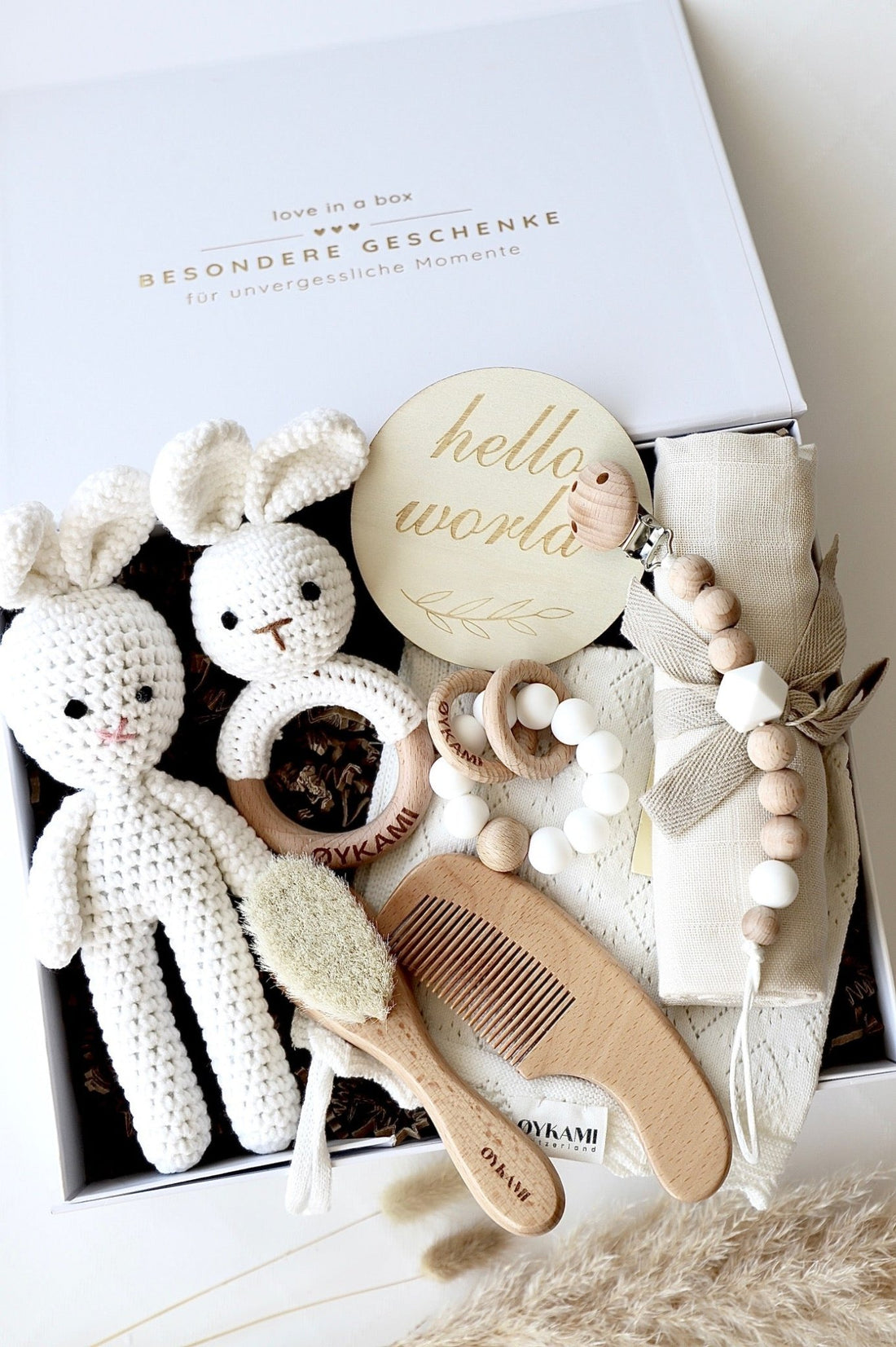 Baby Geschenkbox Weiss "Florence" Miffy - OYKAMI in a box