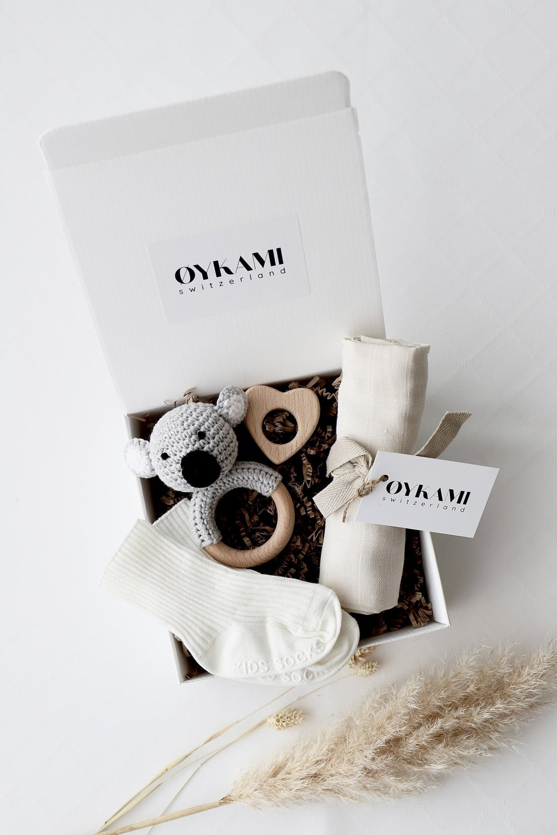 Baby Geschenkbox Weiss "Sizilien" Koala - OYKAMI in a box