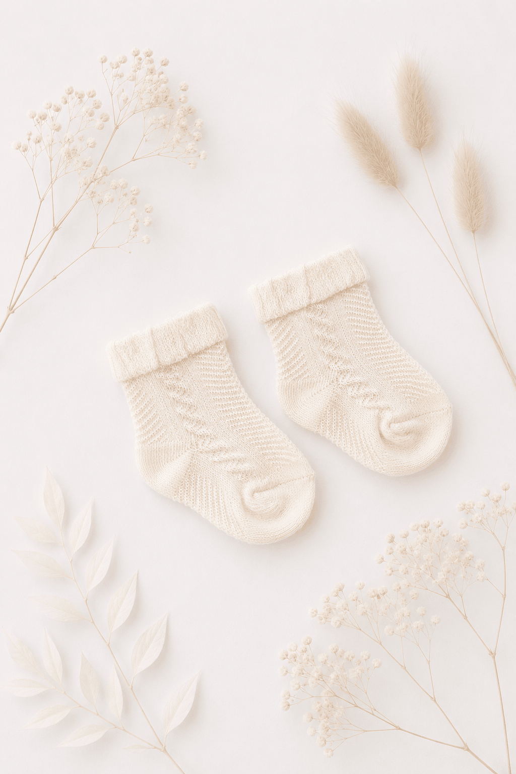 Babysocken Beige - OYKAMI in a box