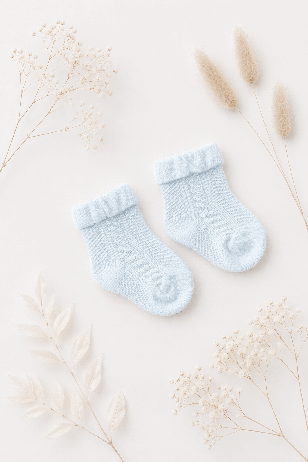 Babysocken Hellblau - OYKAMI in a box