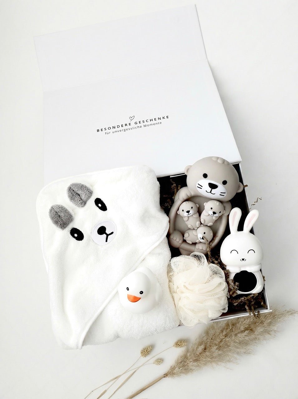 Badebox Bär - Weiss - OYKAMI in a box