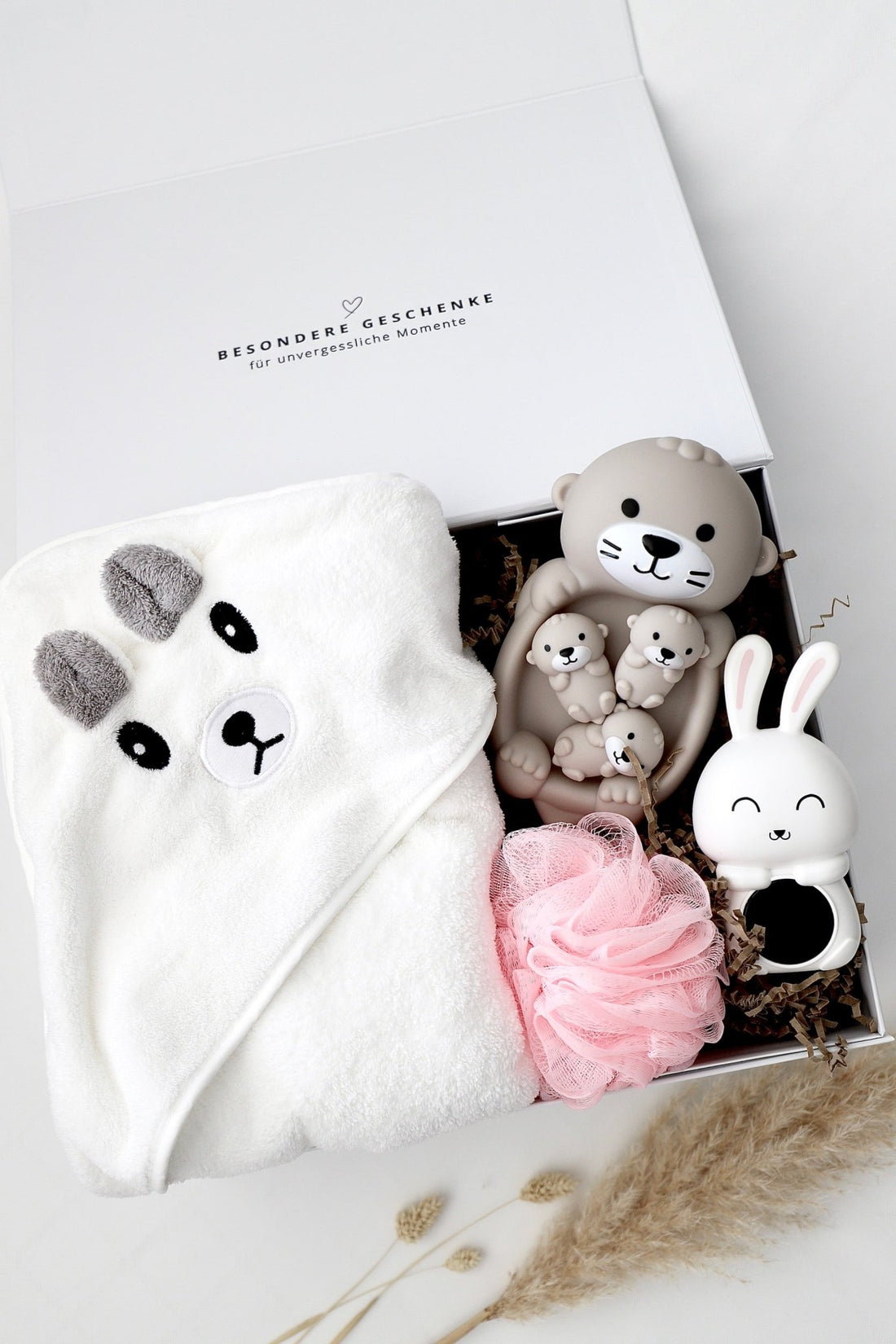 Badebox Bär - Rosa - OYKAMI in a box