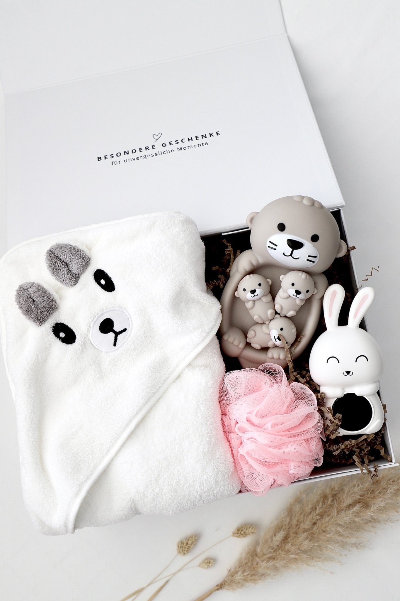 Badebox Bär - Rosa - OYKAMI in a box