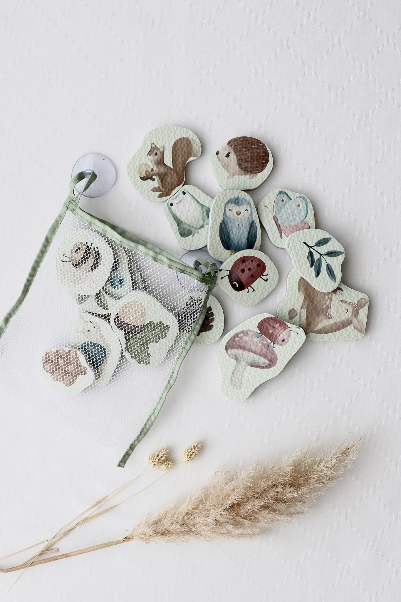 Badespielzeug Waldtiere – 15 Stück - OYKAMI in a box