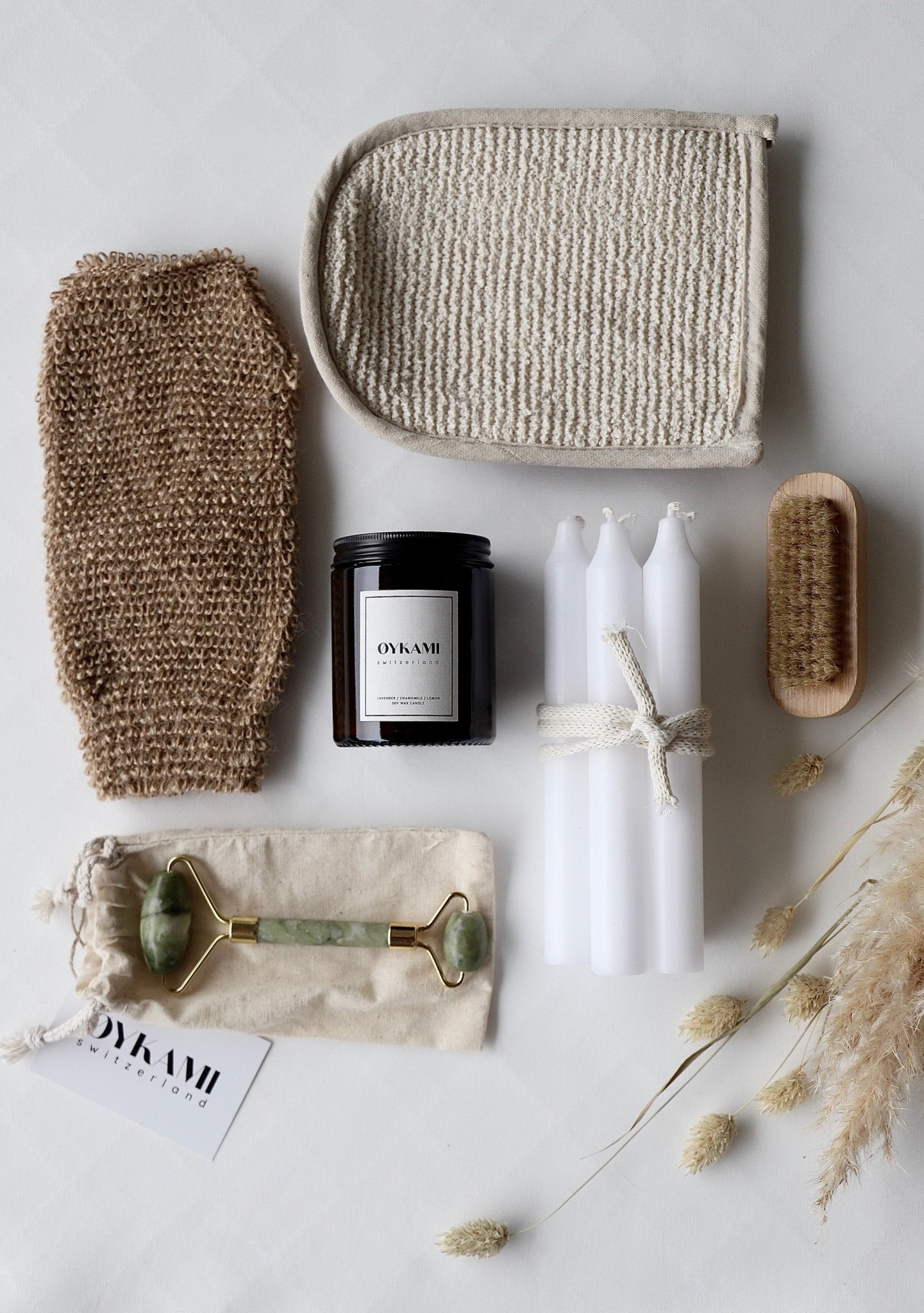 Beauty Geschenkbox "Tokyo" grüner Jadestein - OYKAMI in a box