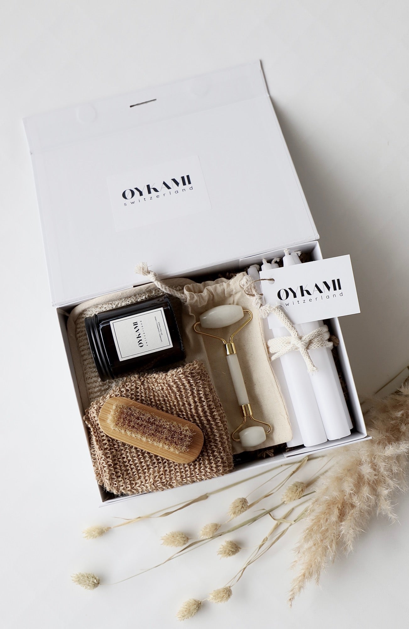 Beauty Geschenkbox "Tokyo" weisser Jadestein - OYKAMI in a box