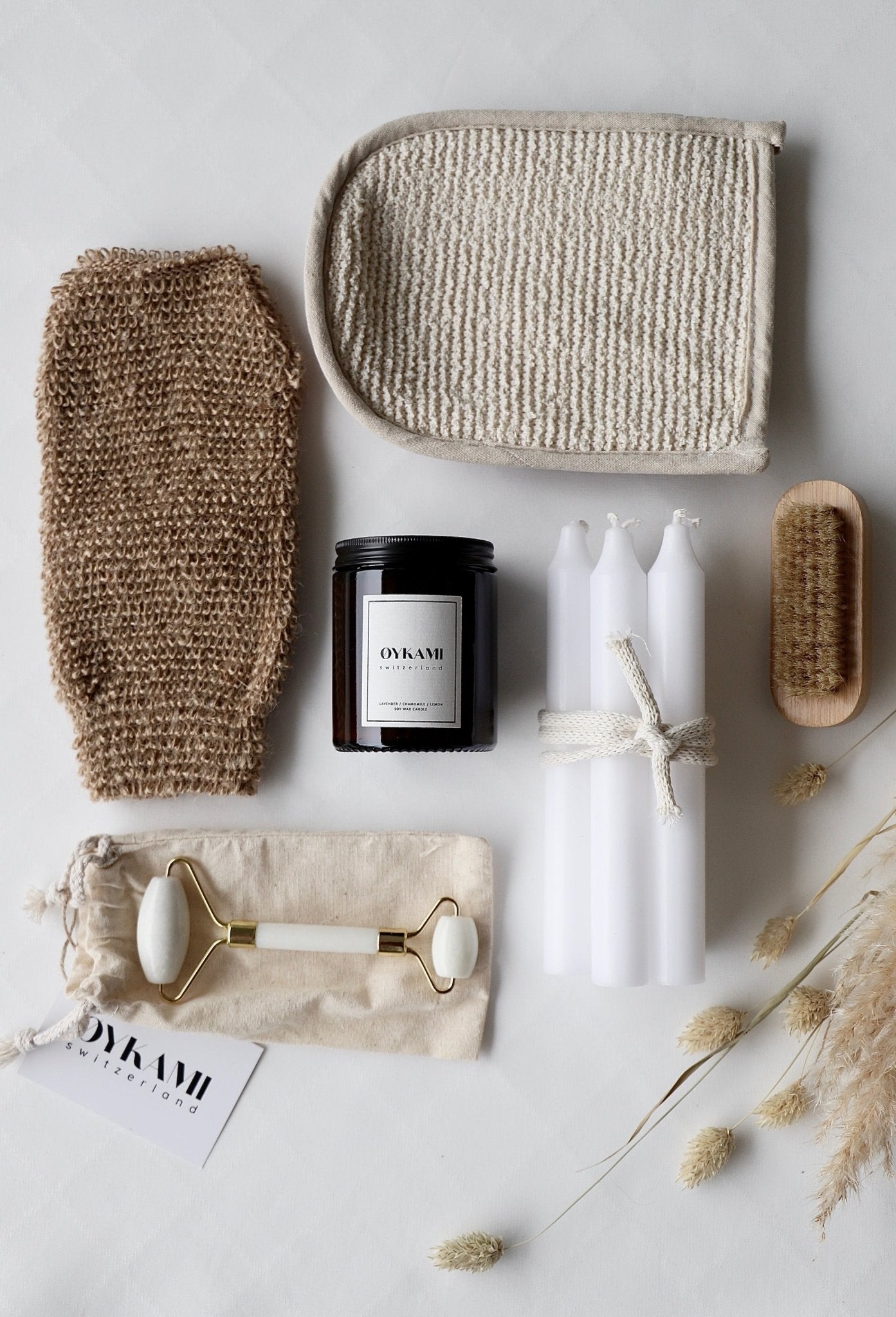 Beauty Geschenkbox "Tokyo" weisser Jadestein - OYKAMI in a box