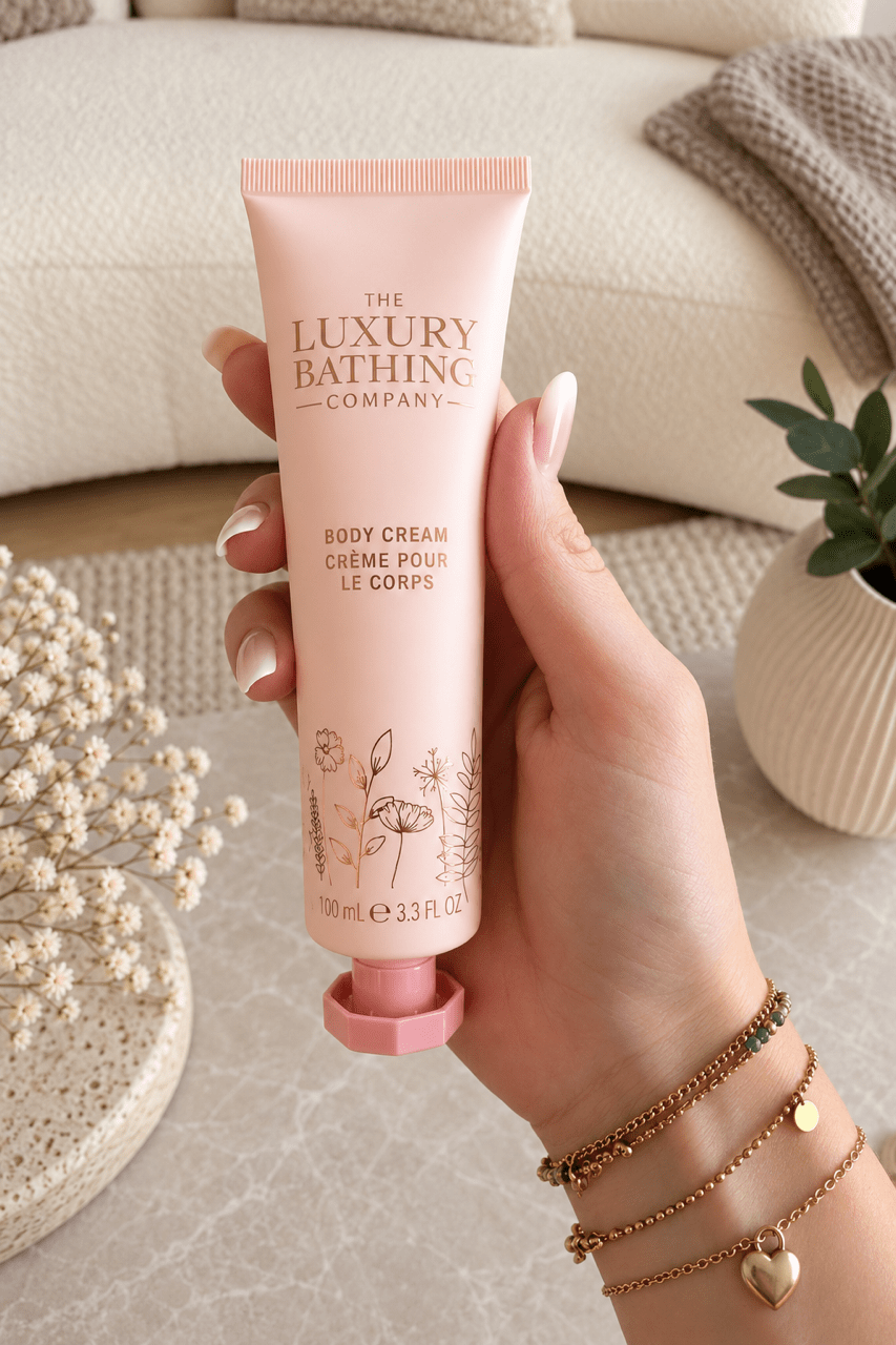 Body Cream Pfingstrose, Pfirsich & Himbeere, 100 ml - OYKAMI in a box