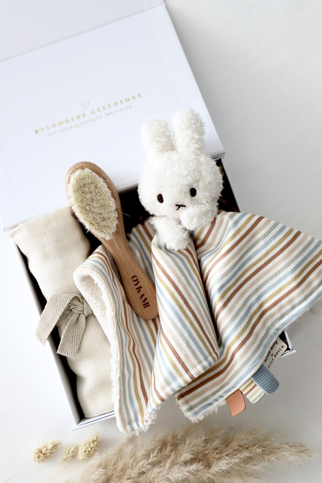 Box Miffy Stripes Beige - OYKAMI in a box