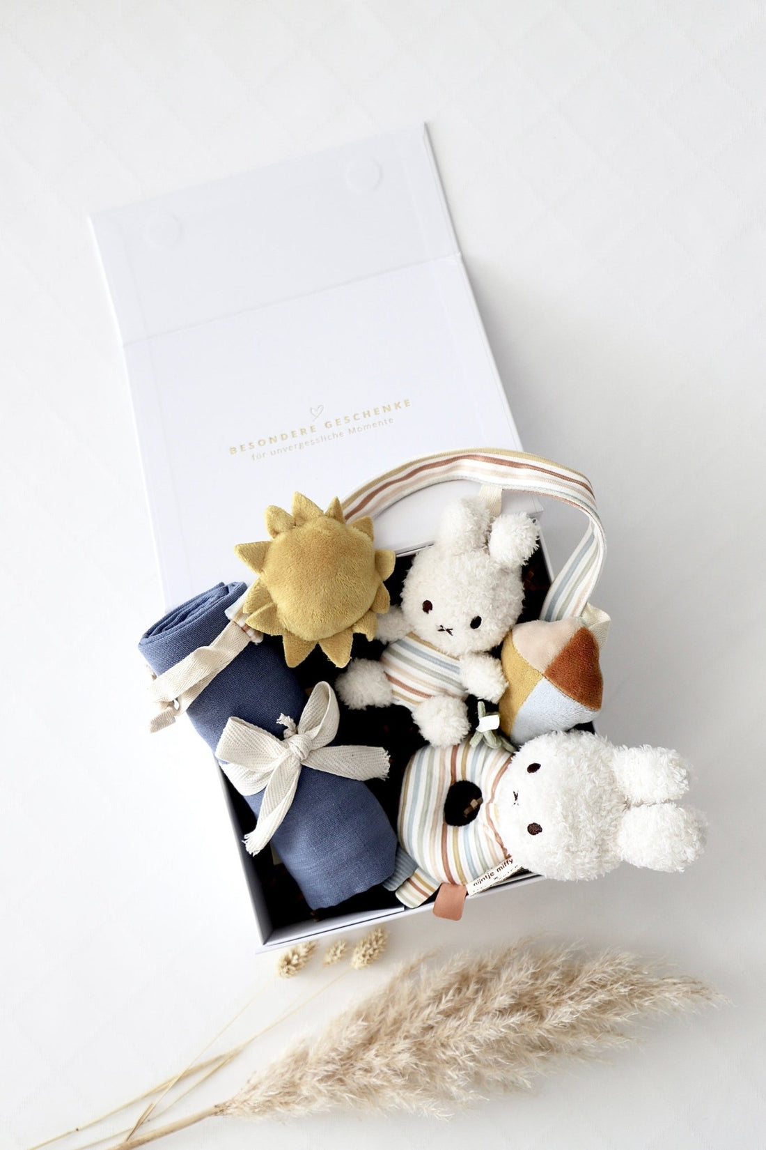 Box Miffy Unterwegs Stipes Blau - OYKAMI in a box