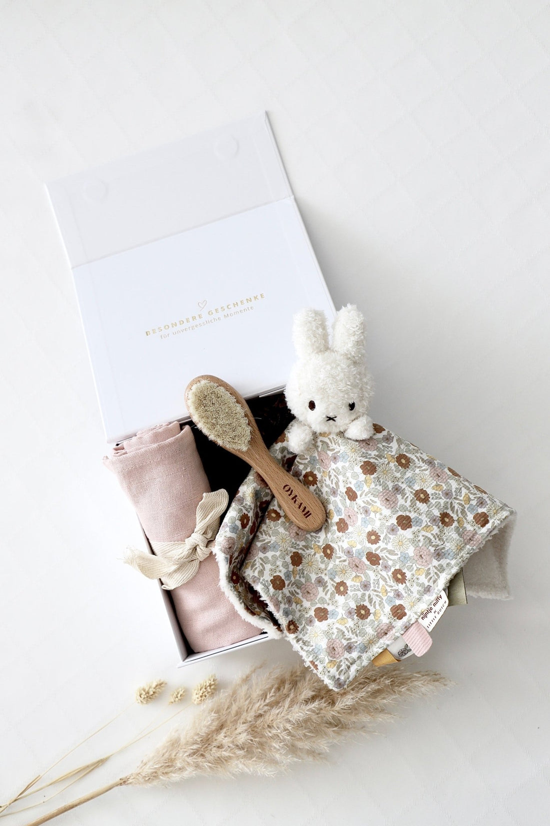 Box Miffy Vintage Blumen Rosa - OYKAMI in a box