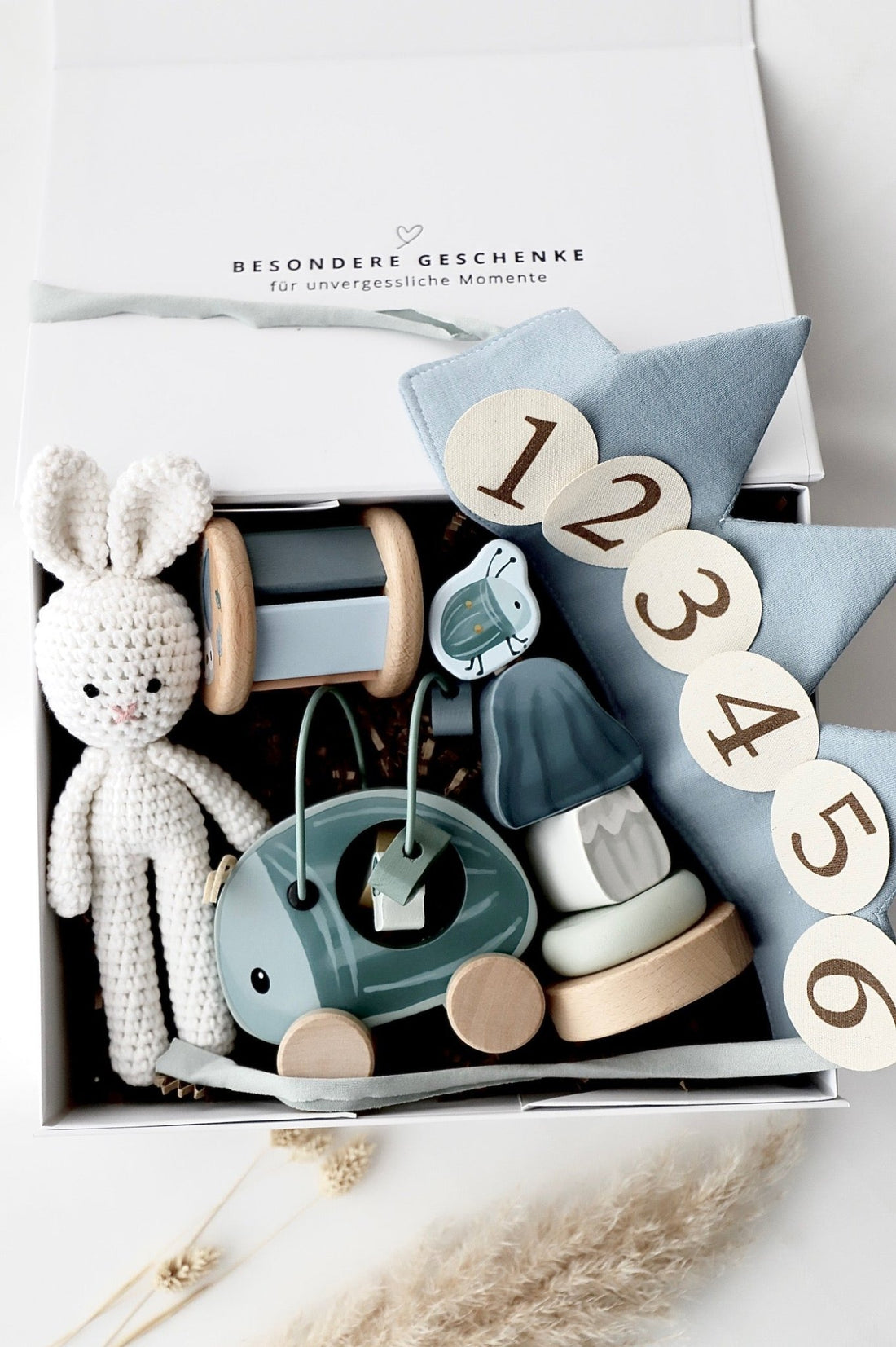 Geburtstagsbox „Savona“ blau - OYKAMI in a box