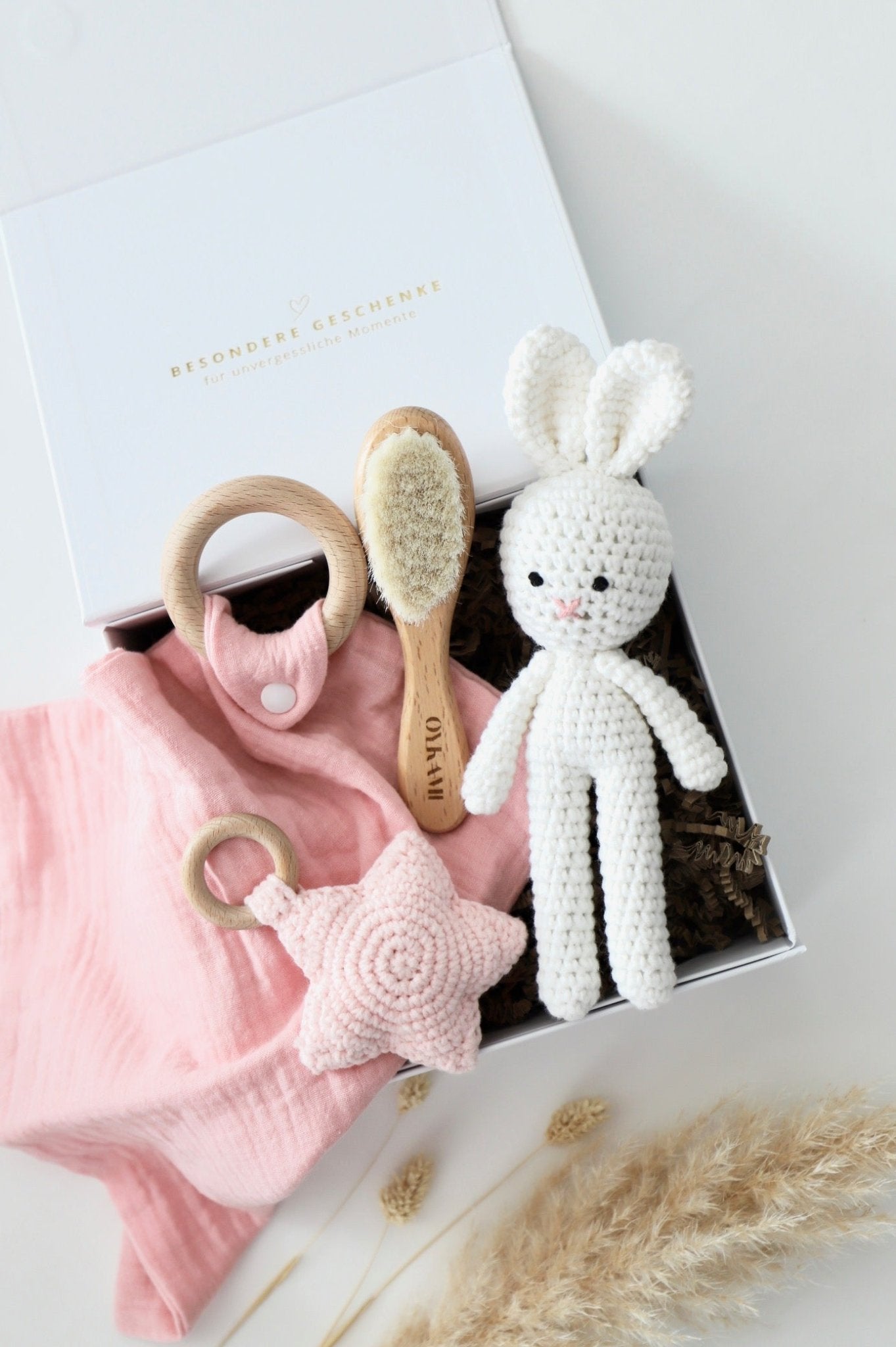Geschenkbox Hase - Rosa - OYKAMI in a box