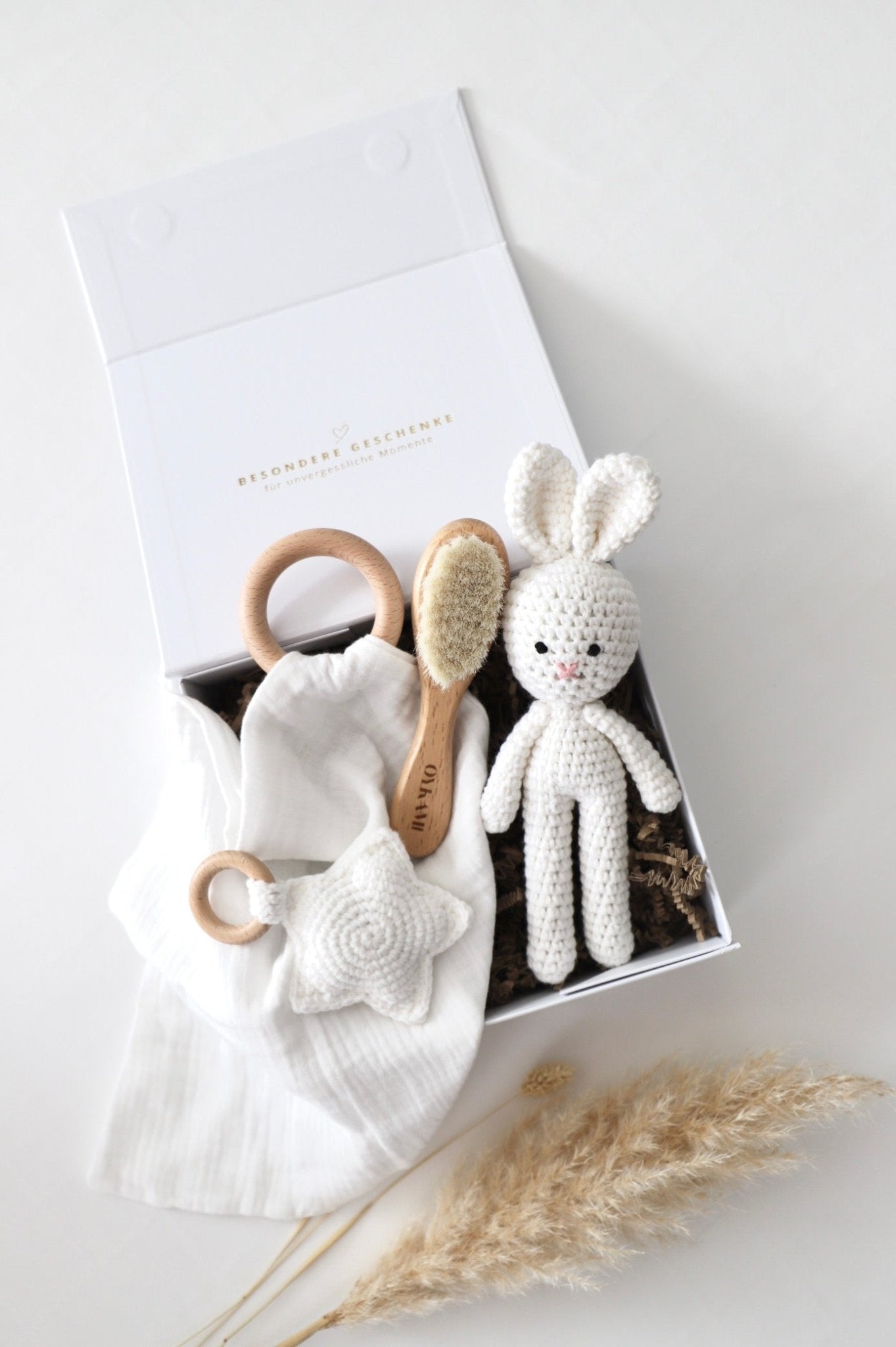 Geschenkbox Hase - Weiss - OYKAMI in a box