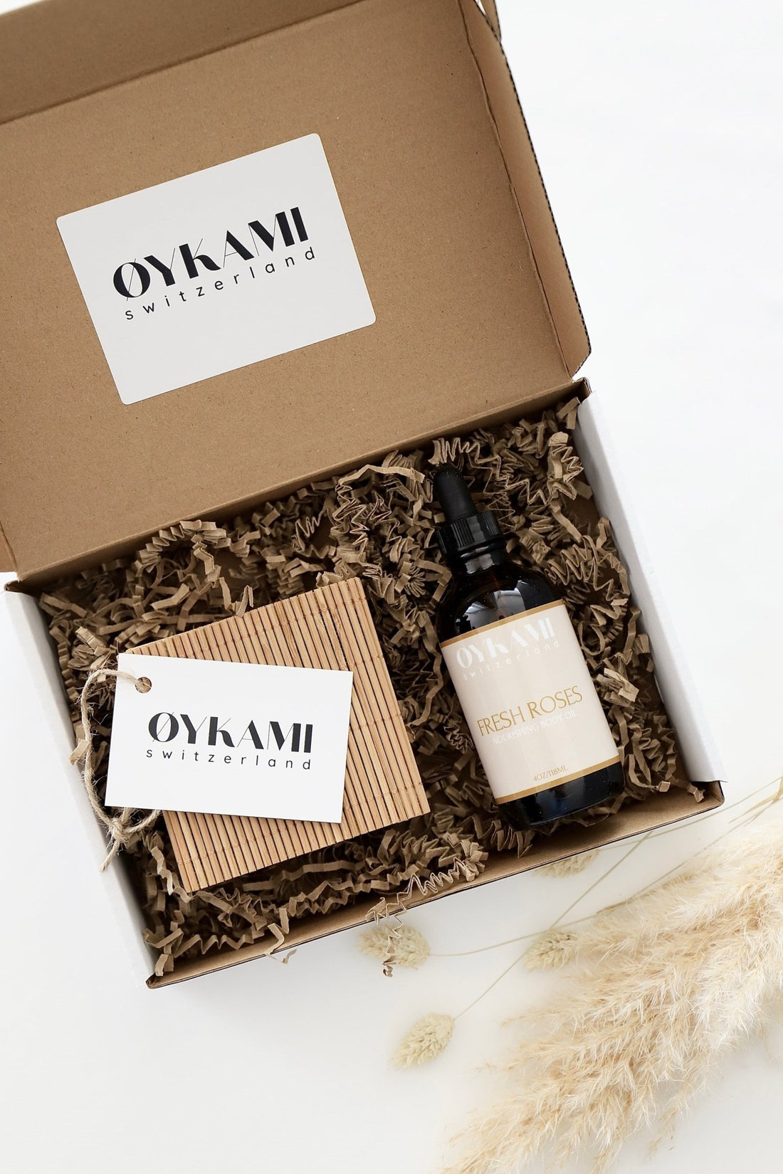 Geschenkset Bodyöl Fresh Roses - OYKAMI in a box