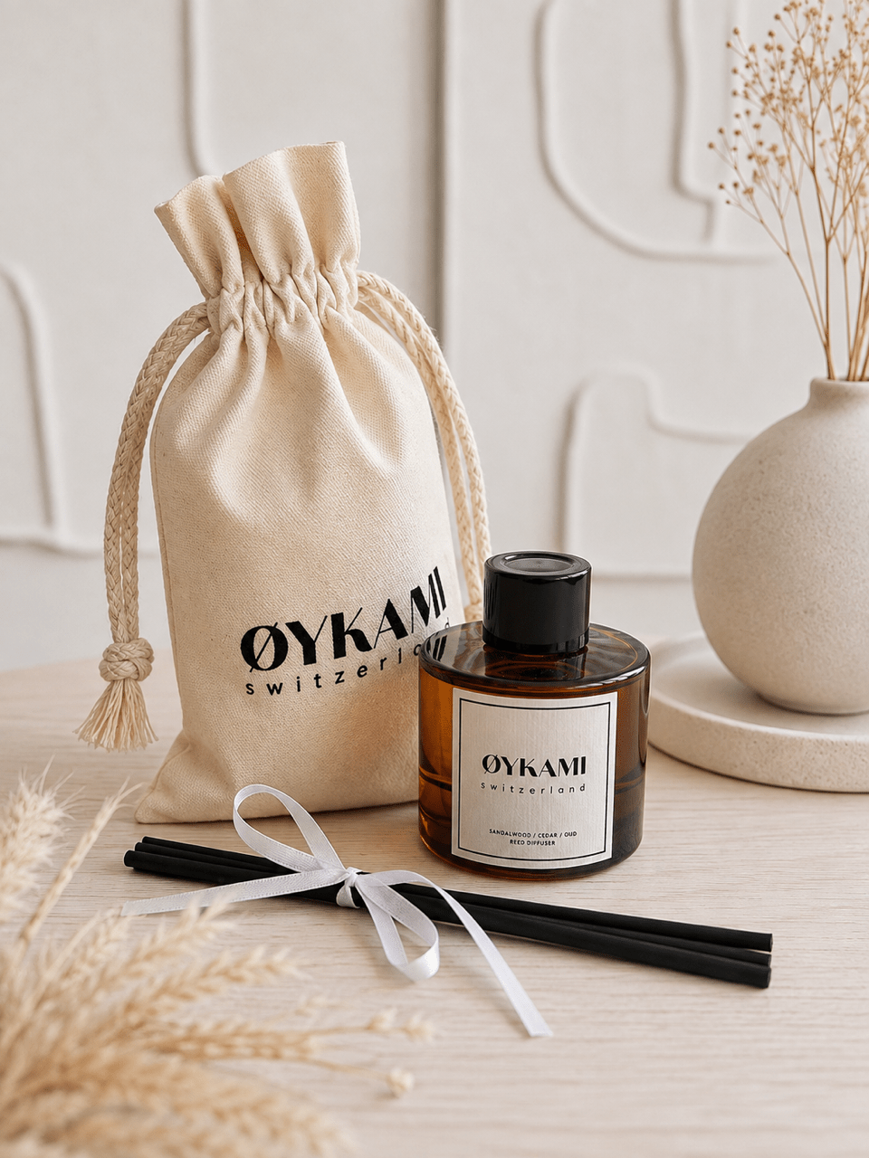 Geschenkset Duftstäbchen "Mitternachtswald", 100 ml - OYKAMI in a box