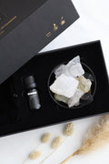 Geschenkset - Kristall Diffuser mit Öl und Steinen - OYKAMI in a box