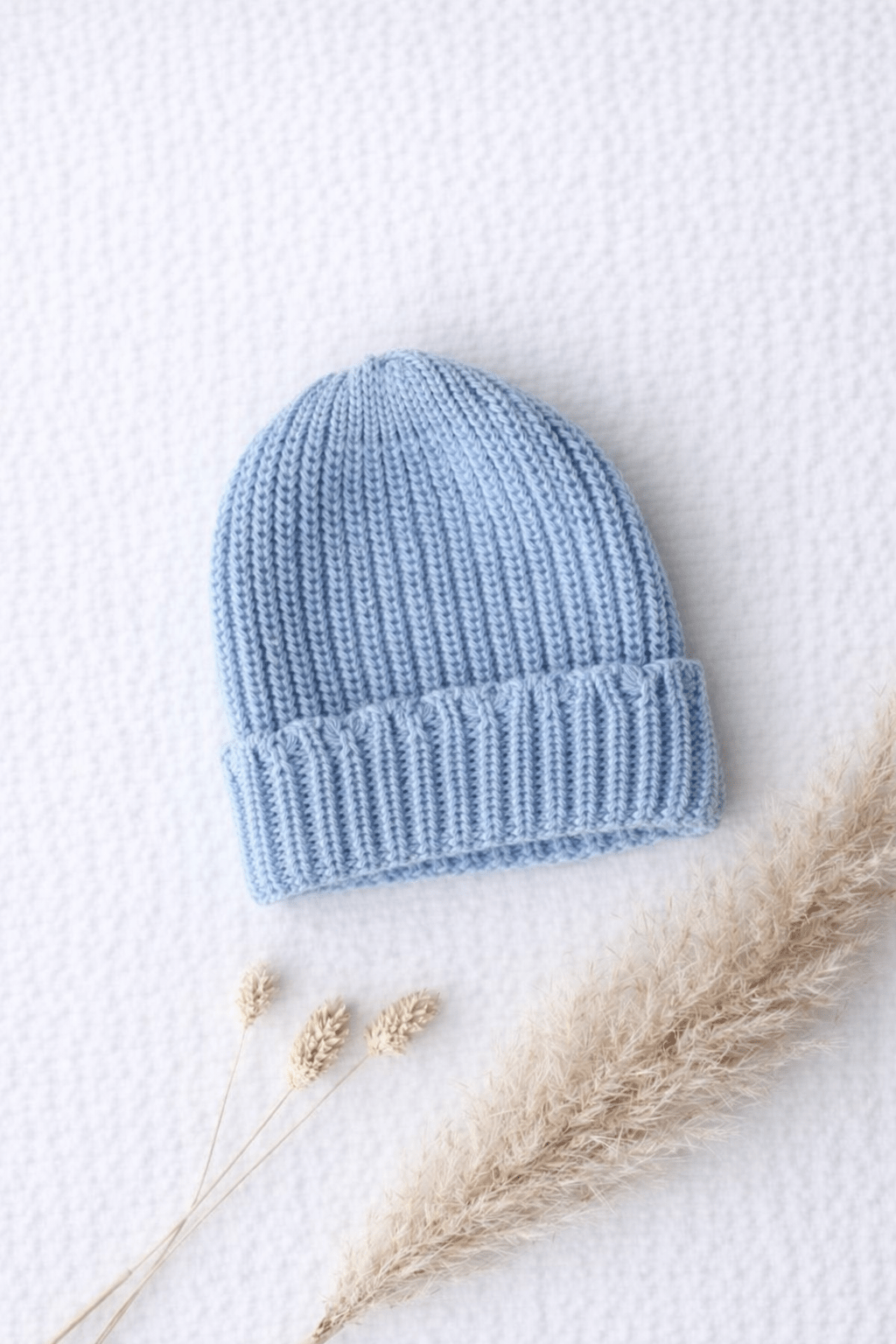 Gestrickte Mütze Blau - OYKAMI in a box